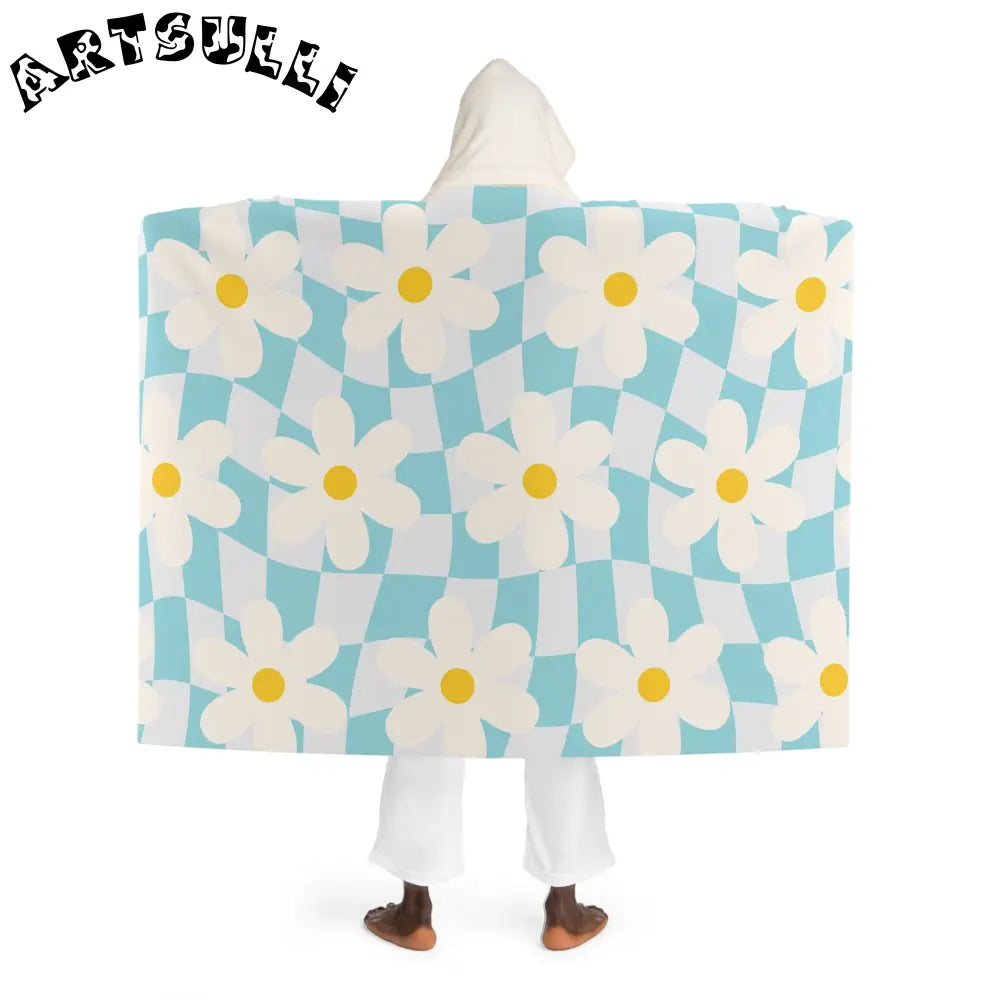Fuzzy Warmth Floral Hooded Sherpa Blanket, Artsulli - Art is Long, Life is Short, All Over Prints, , , , , , , 