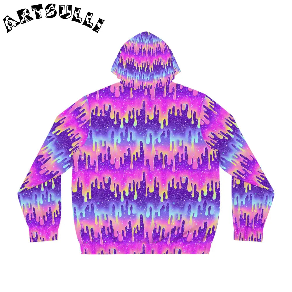 Galaxy Paint Drip Zip Hoodie, Artsulli - Art is Long, Life is Short, All Over Prints, , , , , , , 