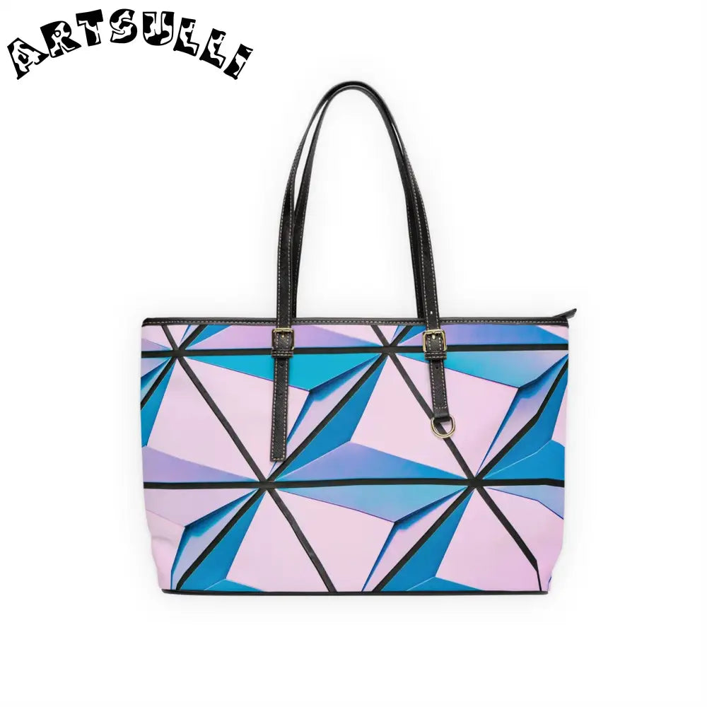 JAKKOUTTHEBXX Geometric Pattern PU Leather Shoulder Bag 2025