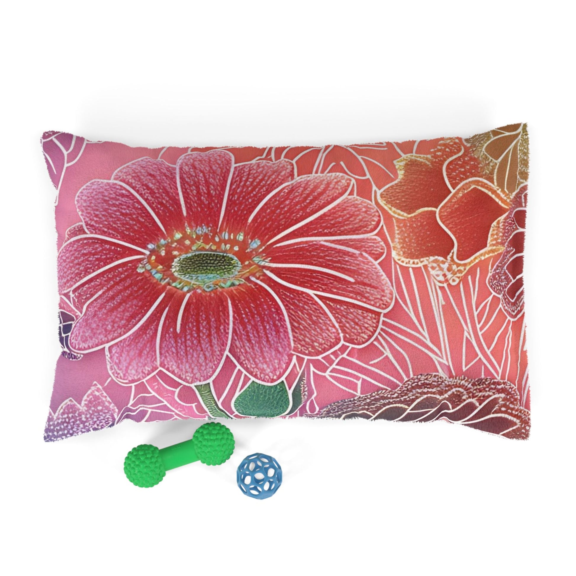 Printify Gerbera Daisy Floral Pet Bed 2025