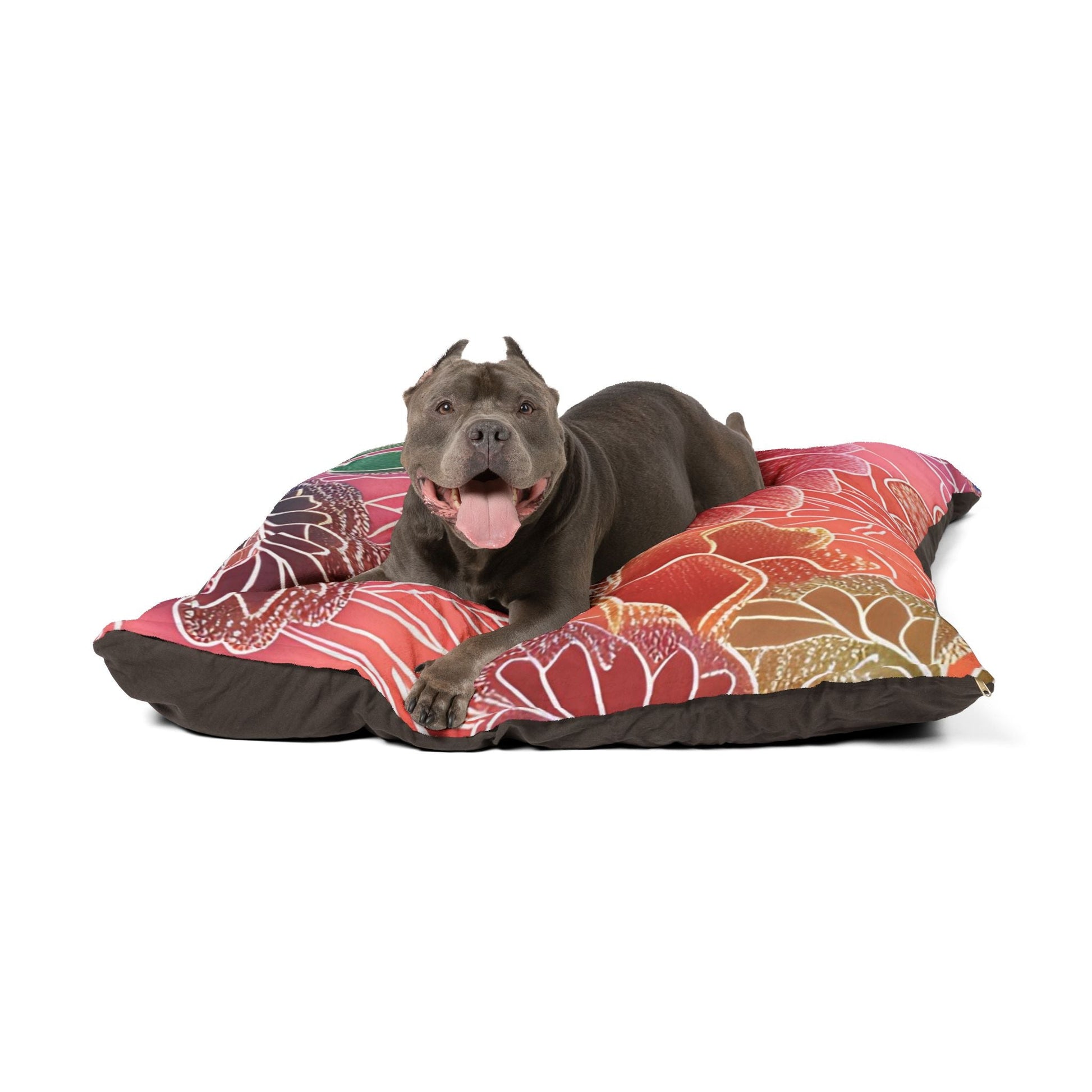 Printify Gerbera Daisy Floral Pet Bed 2025