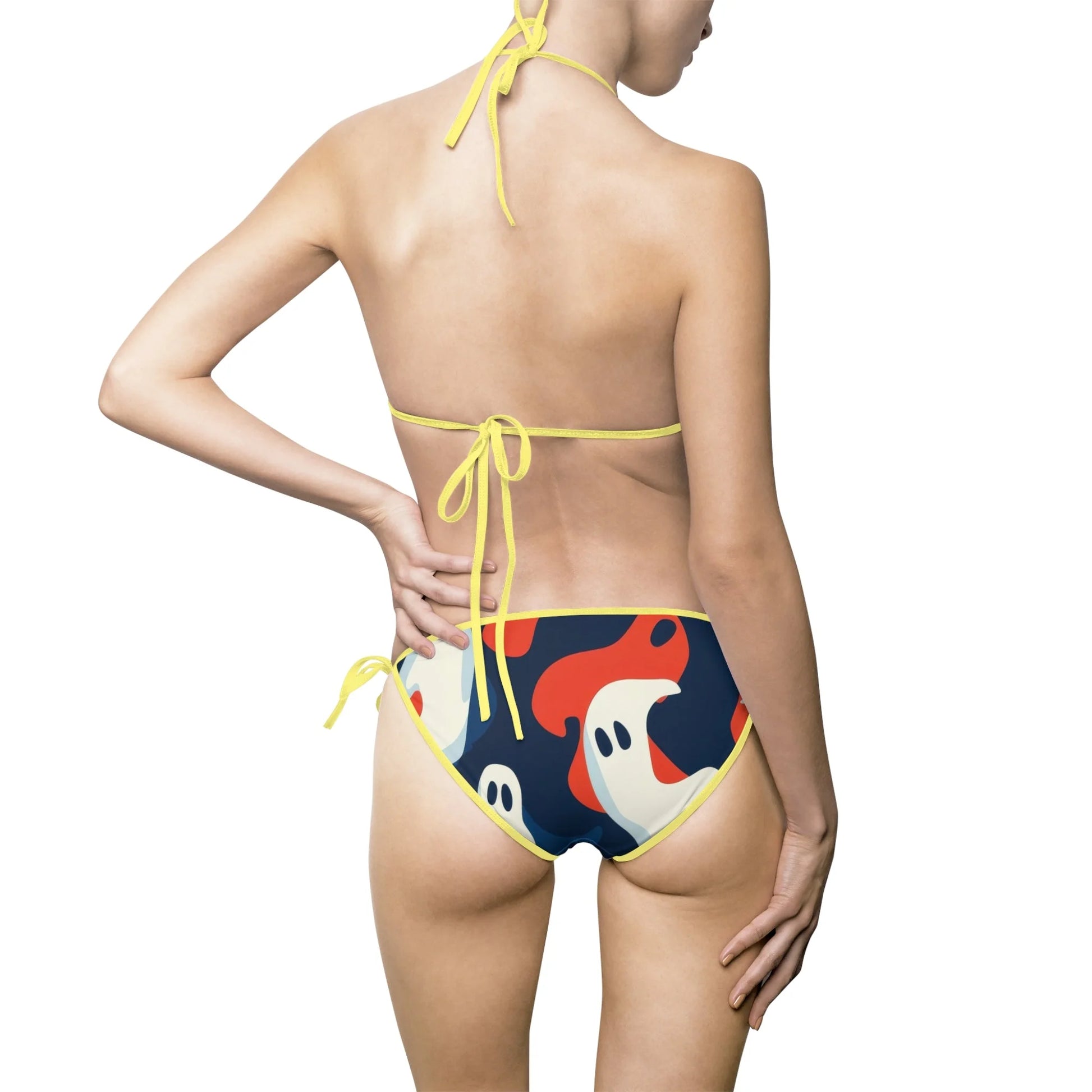 Ghost Bikini Swimsuit for Fashionable Women, Artsulli - Art is Long, Life is Short, All Over Prints, , , , , , , 