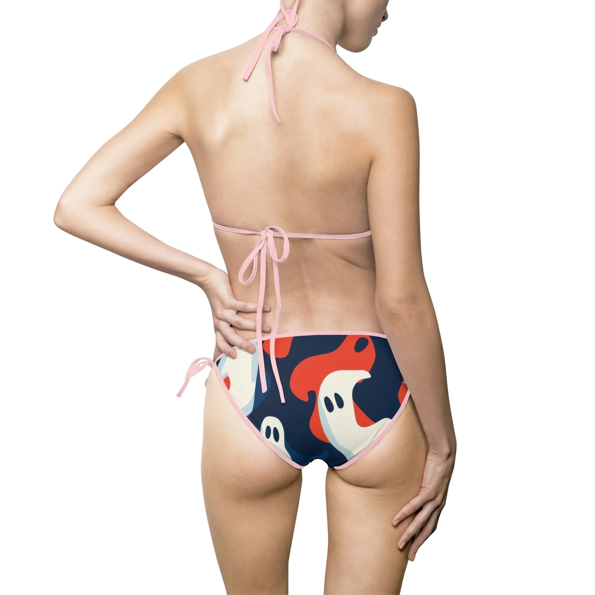 Ghost Bikini Swimsuit for Fashionable Women, Artsulli - Art is Long, Life is Short, All Over Prints, , , , , , , 