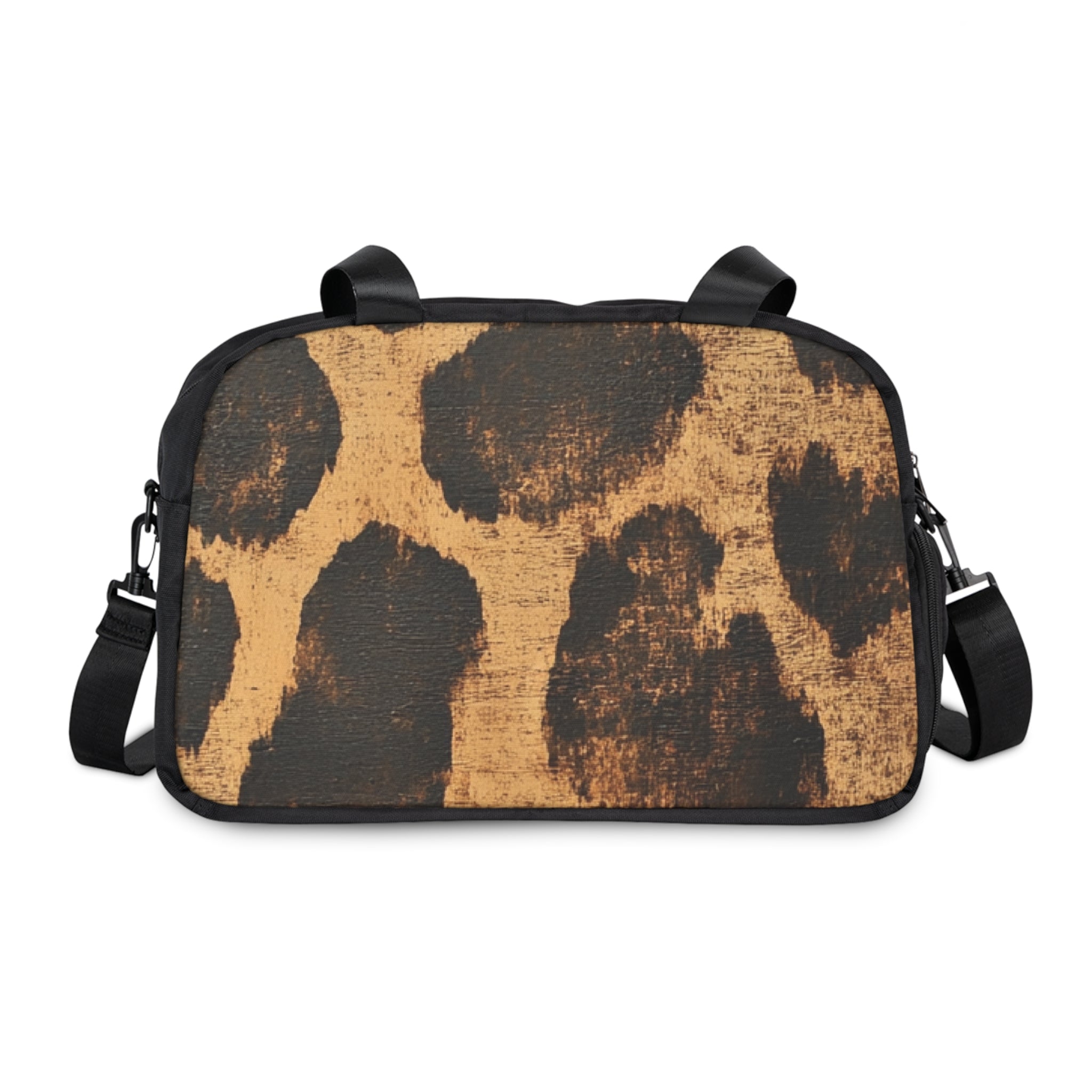 Giraffe Print Fitness Handbag, Artsulli - Art is Long, Life is Short, Bags, Size, 12.4" x 13.3", Color, Black, , , 19829842370794563247