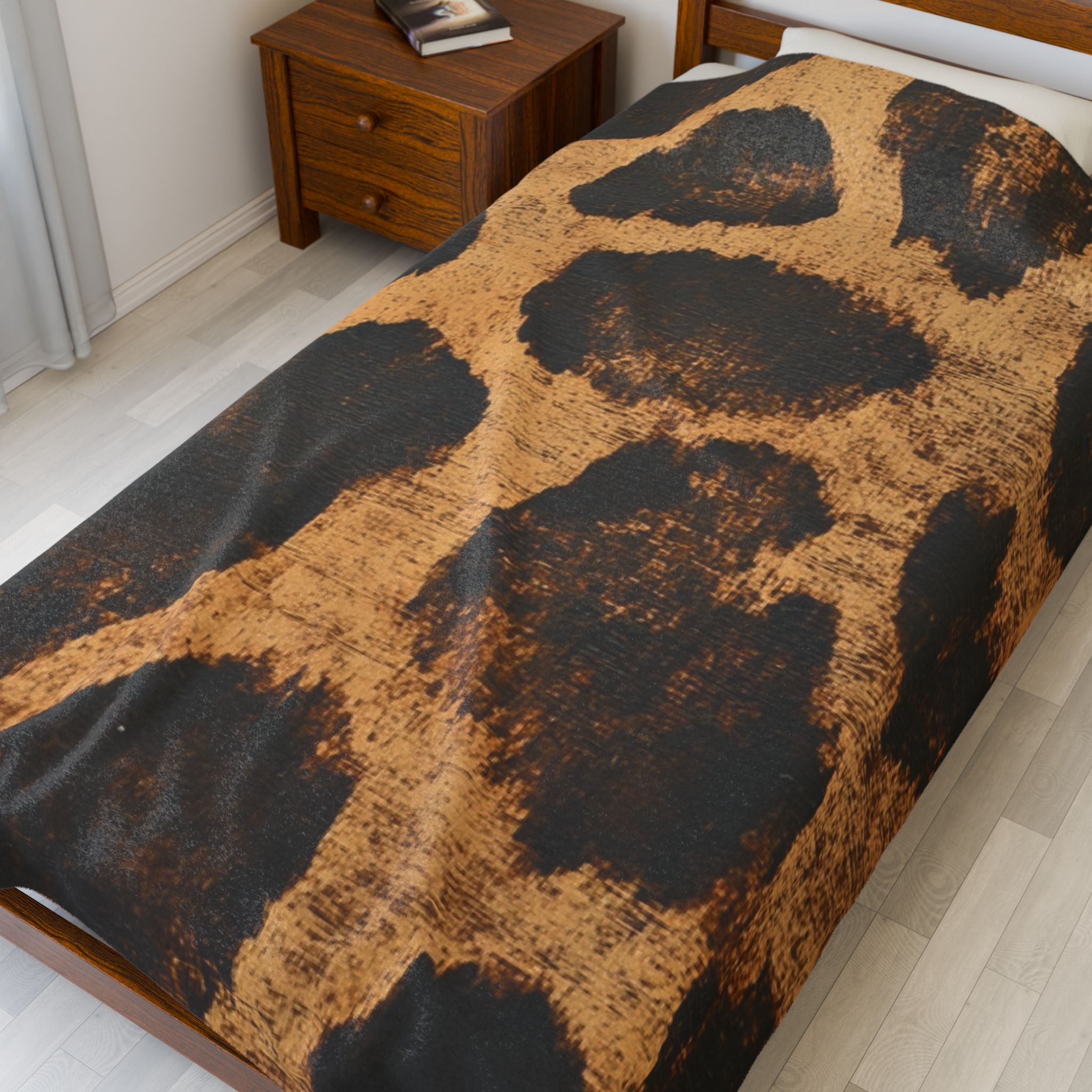 Giraffe Print Velveteen Blanket, Artsulli - Art is Long, Life is Short, All Over Prints, , , , , , , 
