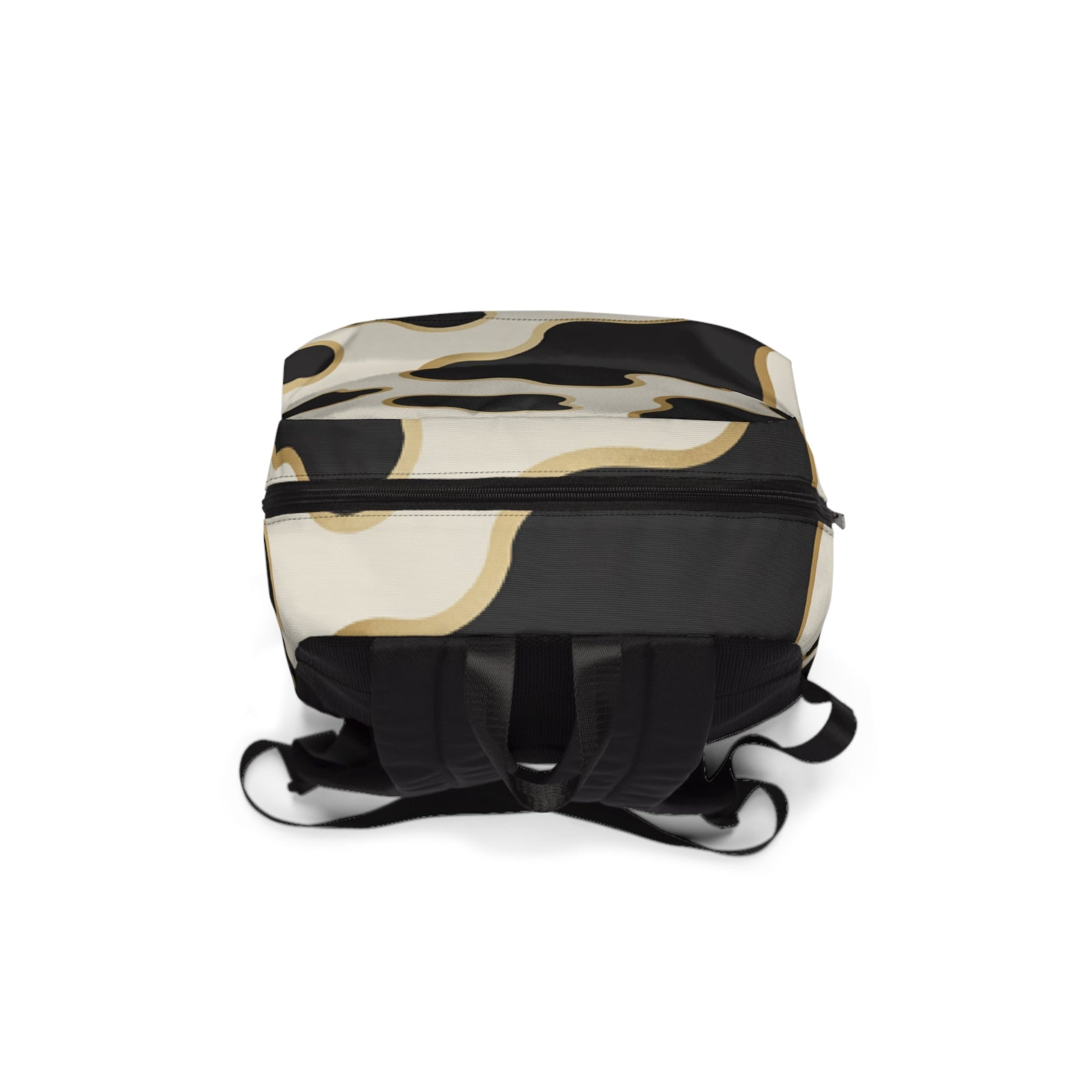 Printify Gold Outline Cow Print Backpack 2025