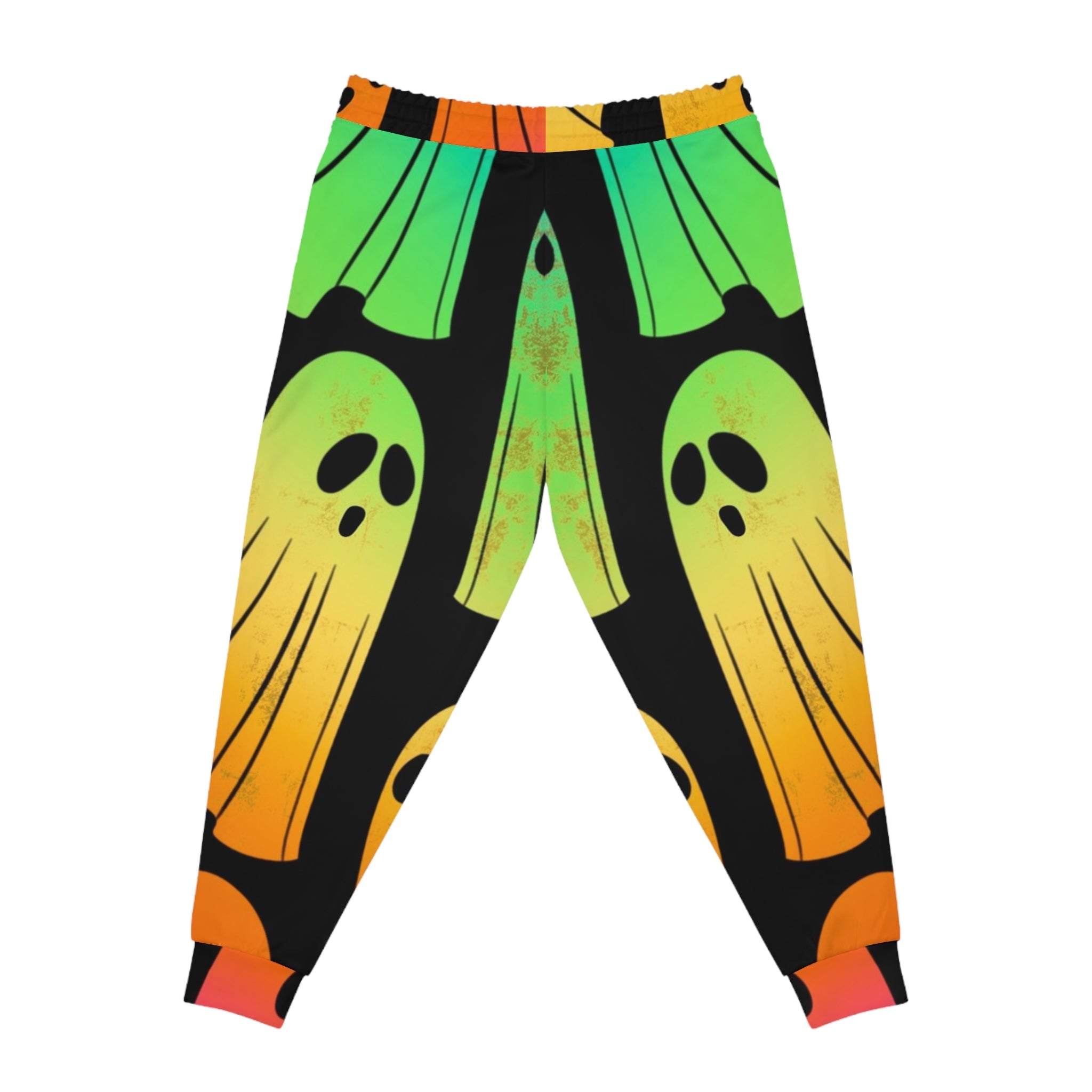 Gradient Ghost Pattern Joggers, Artsulli - Art is Long, Life is Short, All Over Prints, , , , , , , 