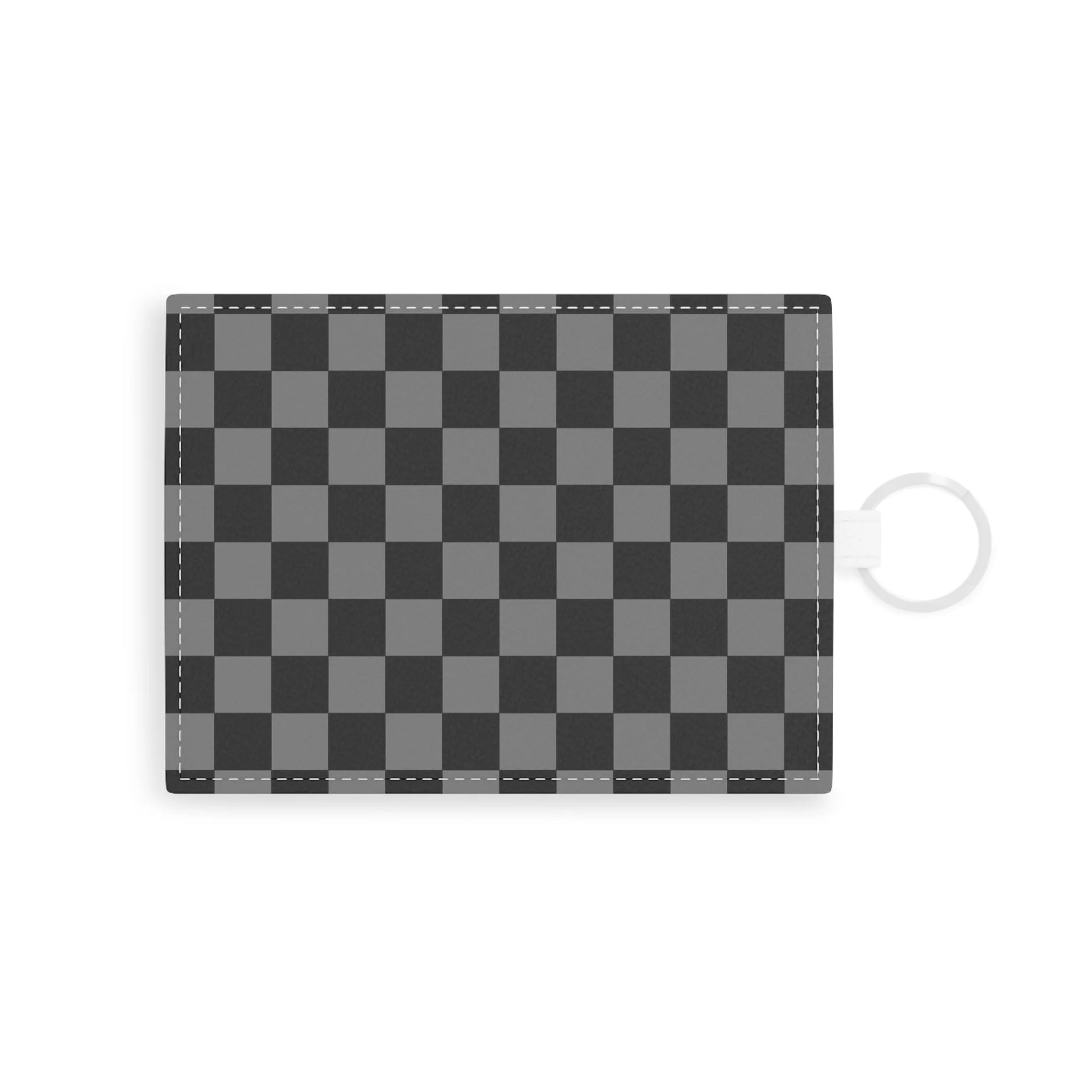 Gray Checkered Personalized Card Holder, Artsulli - Art is Long, Life is Short, Accessories, Size, One size, Color, White, , , 16764478404807084853