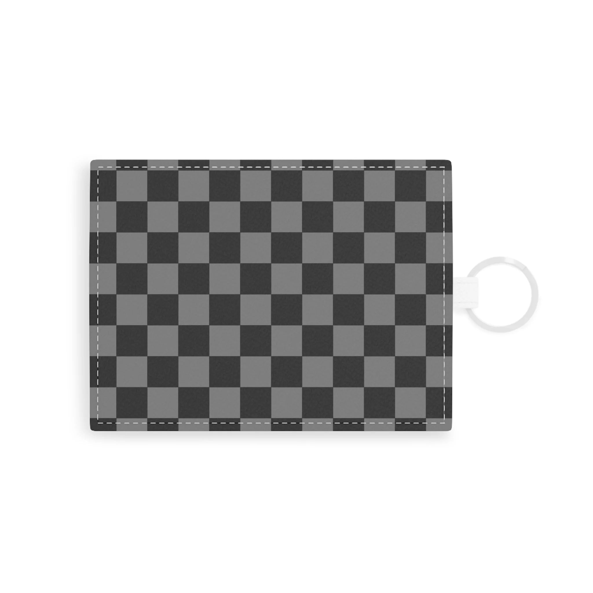 Gray Checkered Personalized Card Holder, Artsulli - Art is Long, Life is Short, Accessories, Size, One size, Color, White, , , 16764478404807084853