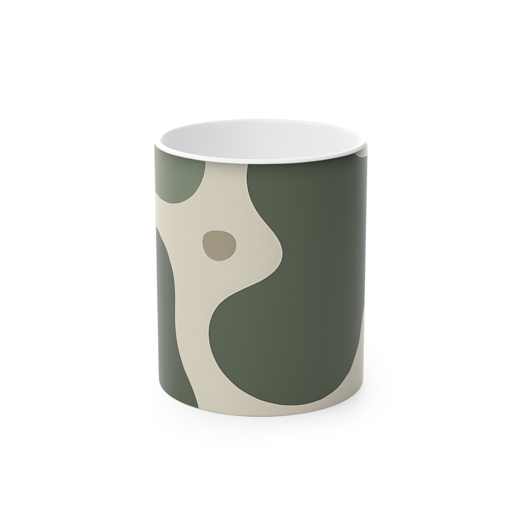 Printify Green Abstract Pattern Magic Mug 2025