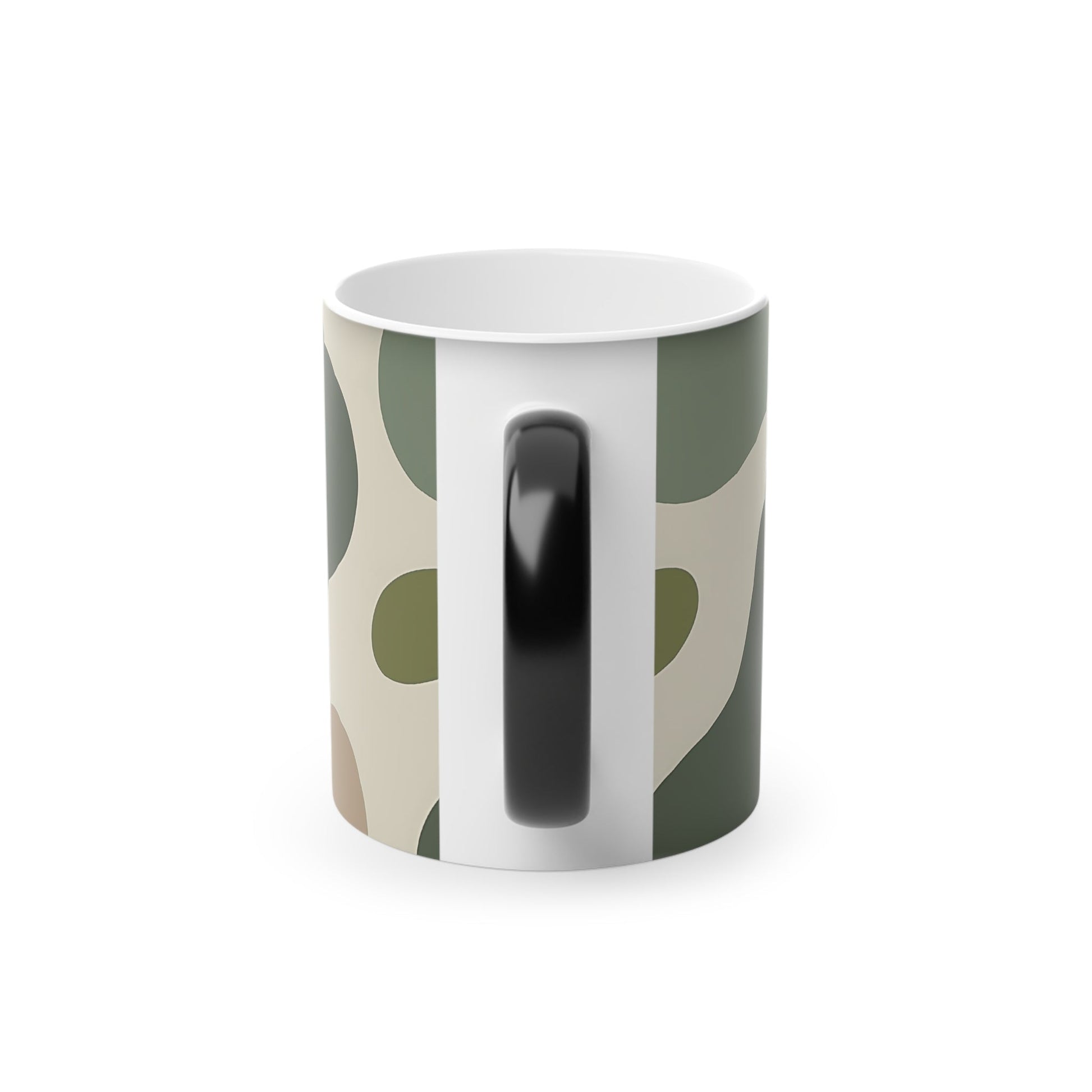 Green Abstract Pattern Magic Mug, Artsulli - Art is Long, Life is Short, Mug, , , , , , , 