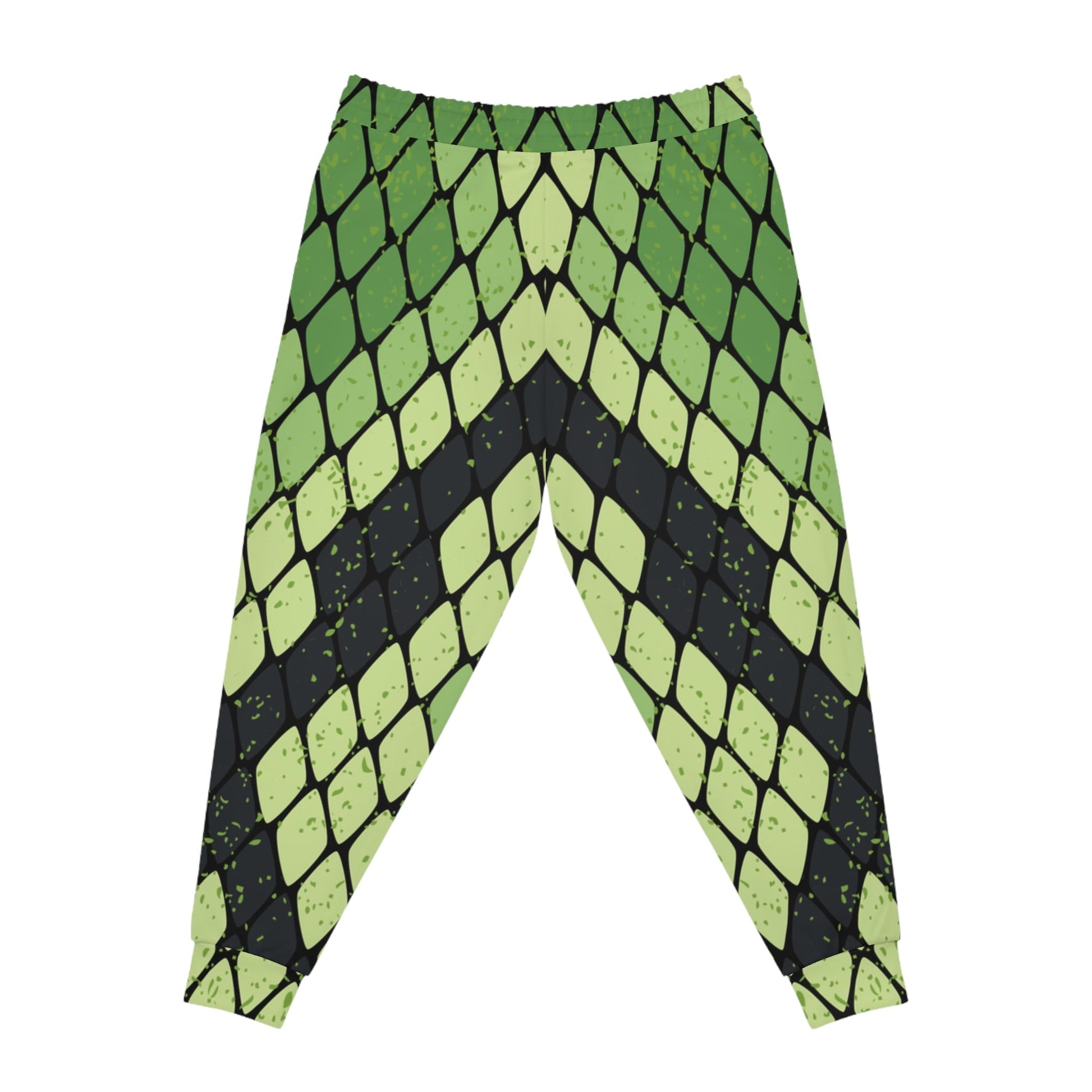 Printify Green and Black Diamond Pattern Joggers 2025
