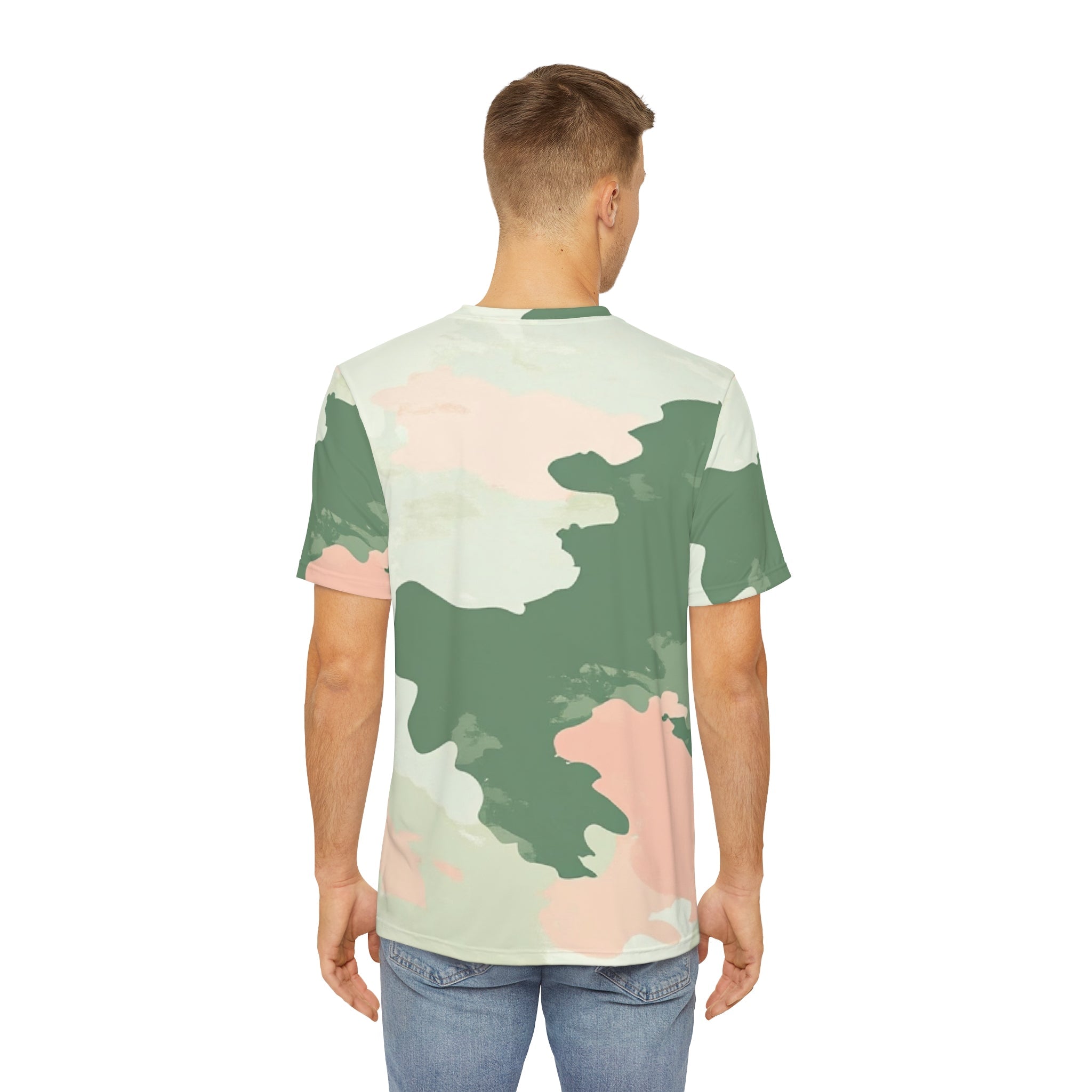 Green and Pink Camo T-Shirt, Artsulli - Art is Long, Life is Short, All Over Prints, , , , , , , 