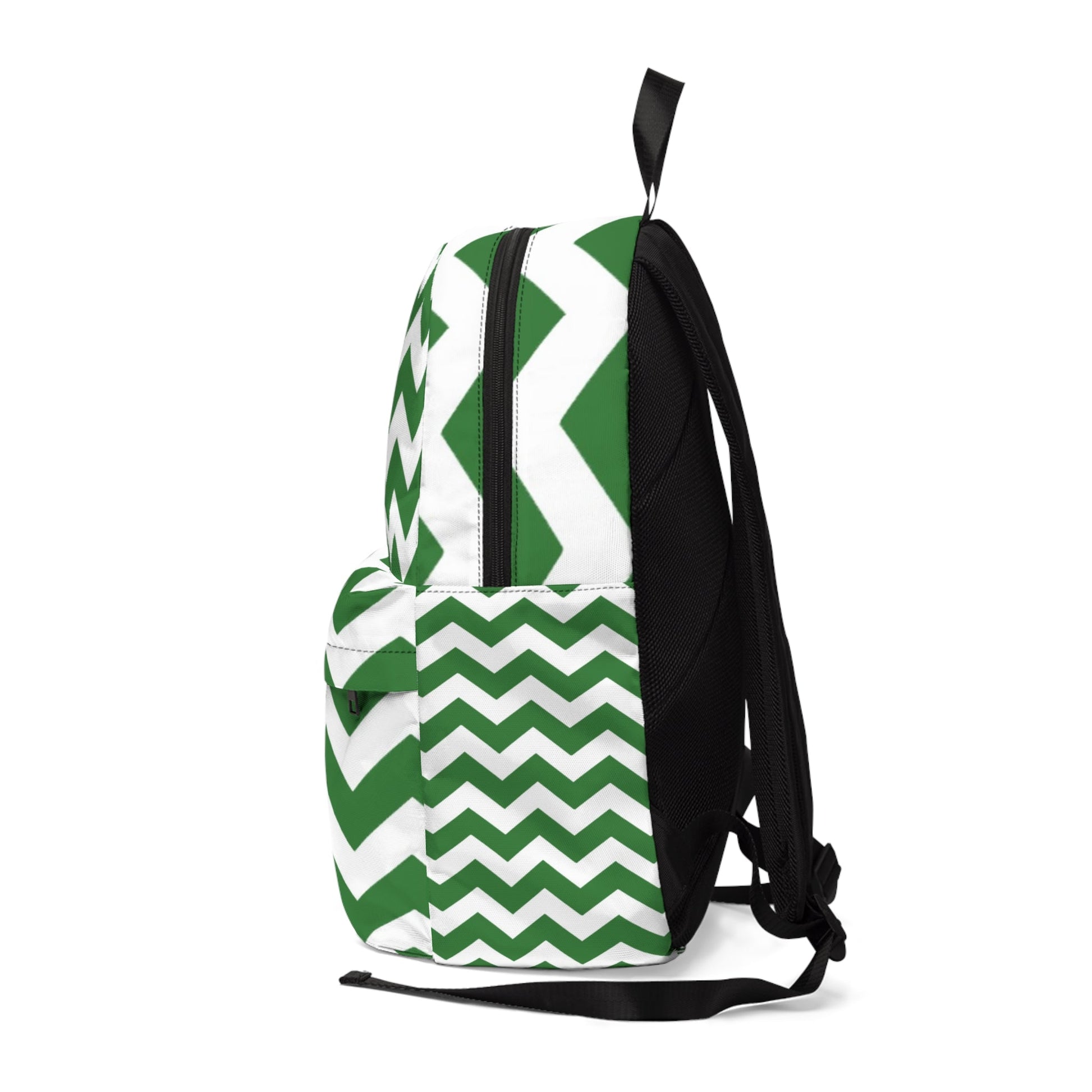 Green and White Chevron Backpack, Artsulli - Art is Long, Life is Short, Bags, , , , , , , 