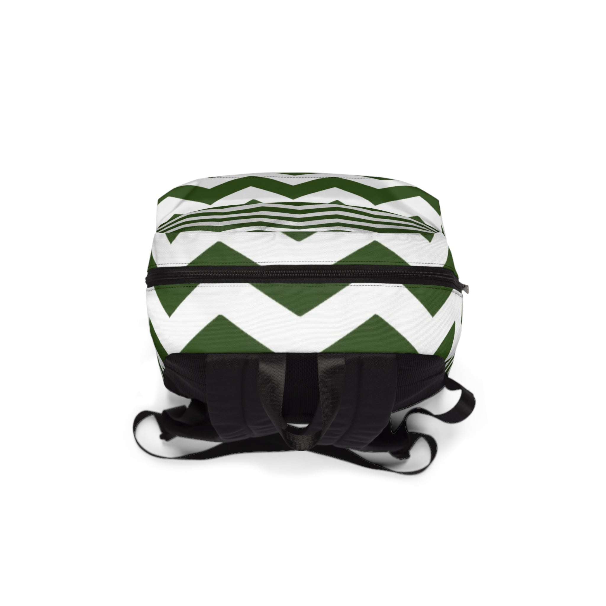 Green and White Chevron Backpack, Artsulli - Art is Long, Life is Short, Bags, , , , , , , 