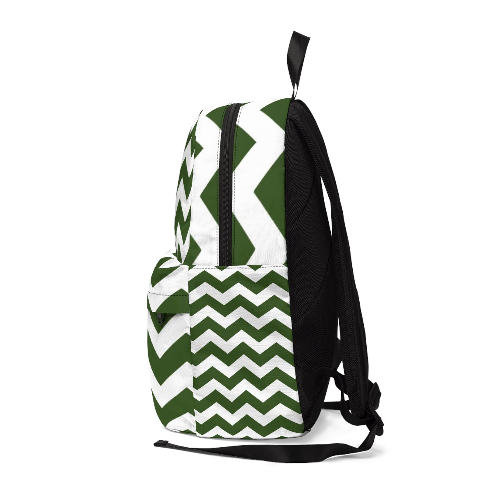 Green and White Chevron Backpack, Artsulli - Art is Long, Life is Short, Bags, , , , , , , 