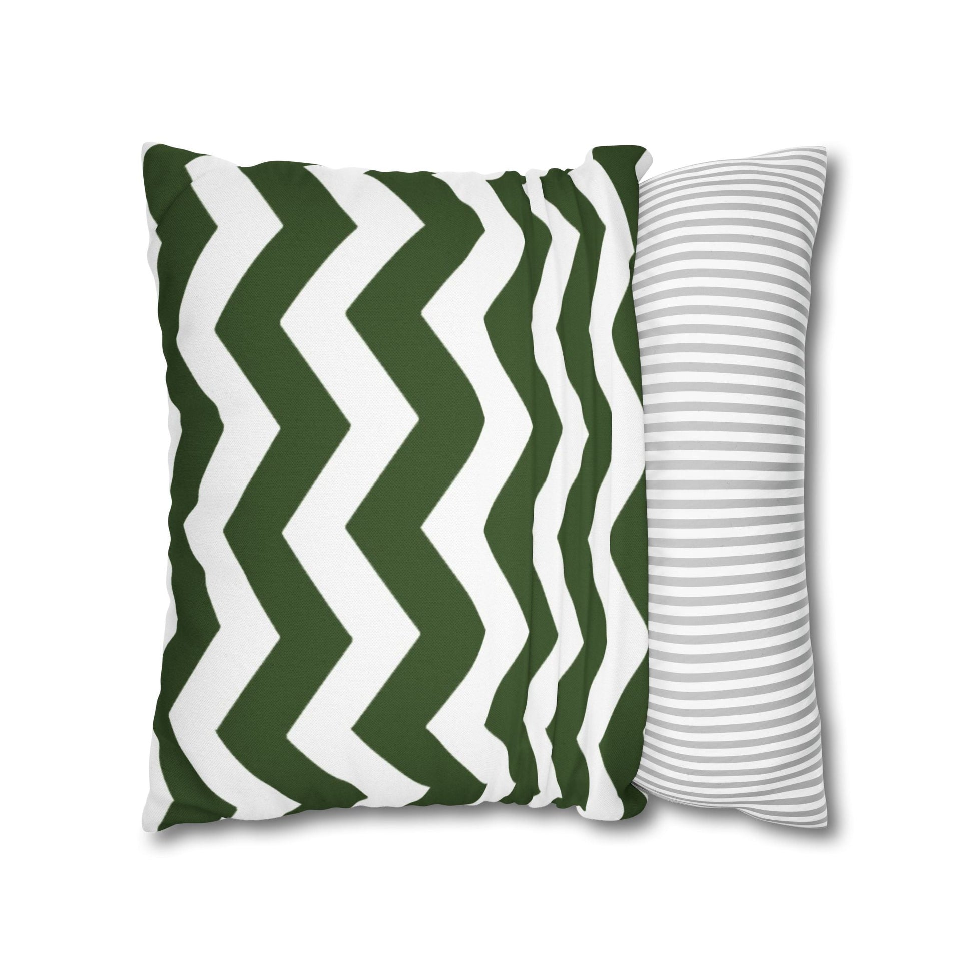Green and White Chevron Throw Pillow, Artsulli - Art is Long, Life is Short, Home Decor, , , , , , , 