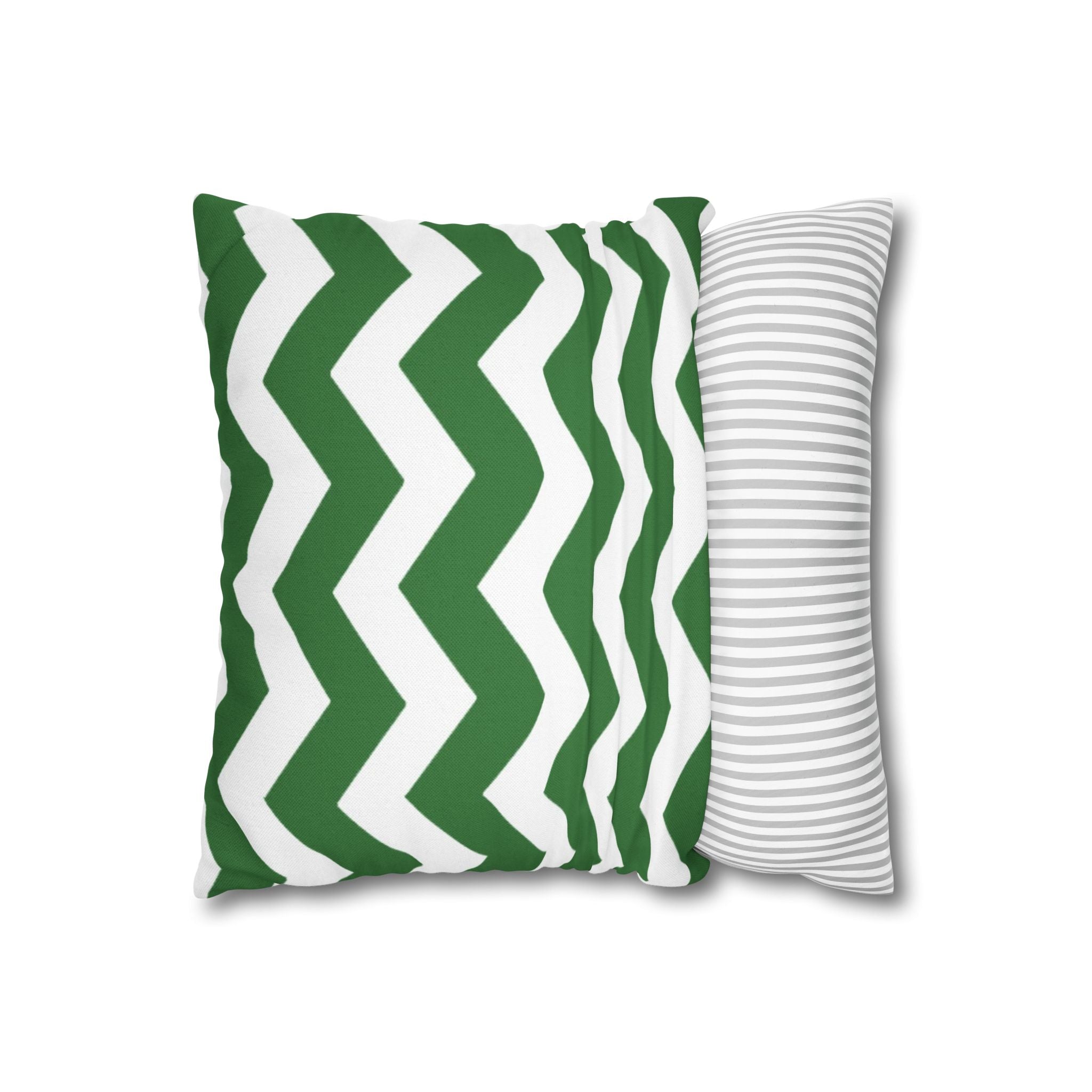 Green and White Chevron Throw Pillow, Artsulli - Art is Long, Life is Short, Home Decor, , , , , , , 