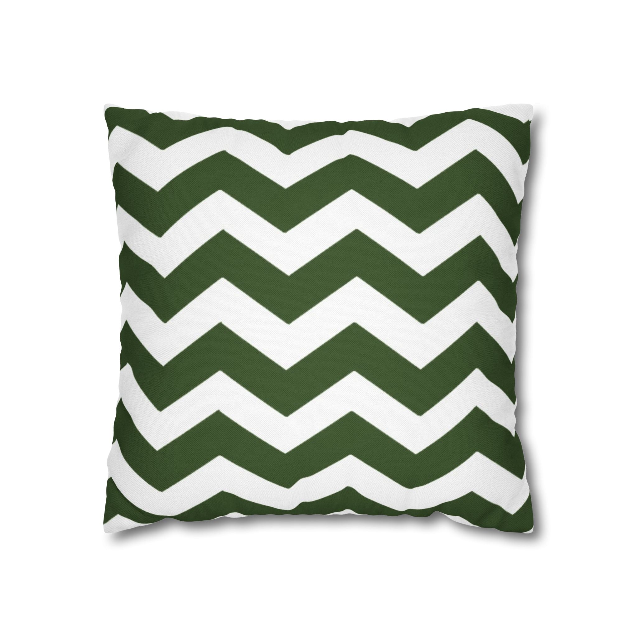 Green and White Chevron Throw Pillow, Artsulli - Art is Long, Life is Short, Home Decor, Size, 16" × 16", , , , , 11813975509781738238