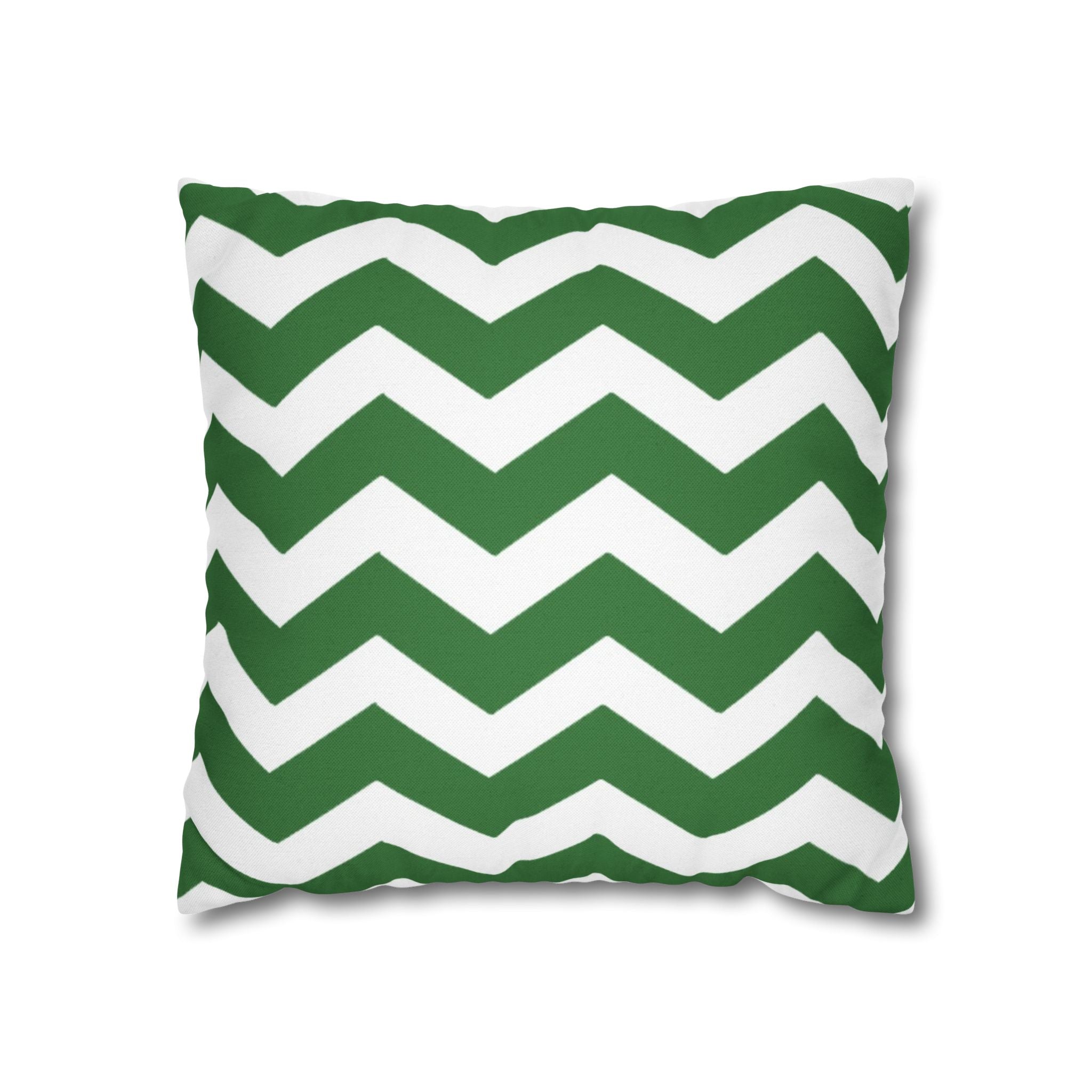 Green and White Chevron Throw Pillow, Artsulli - Art is Long, Life is Short, Home Decor, Size, 16" × 16", , , , , 79539961629503848201