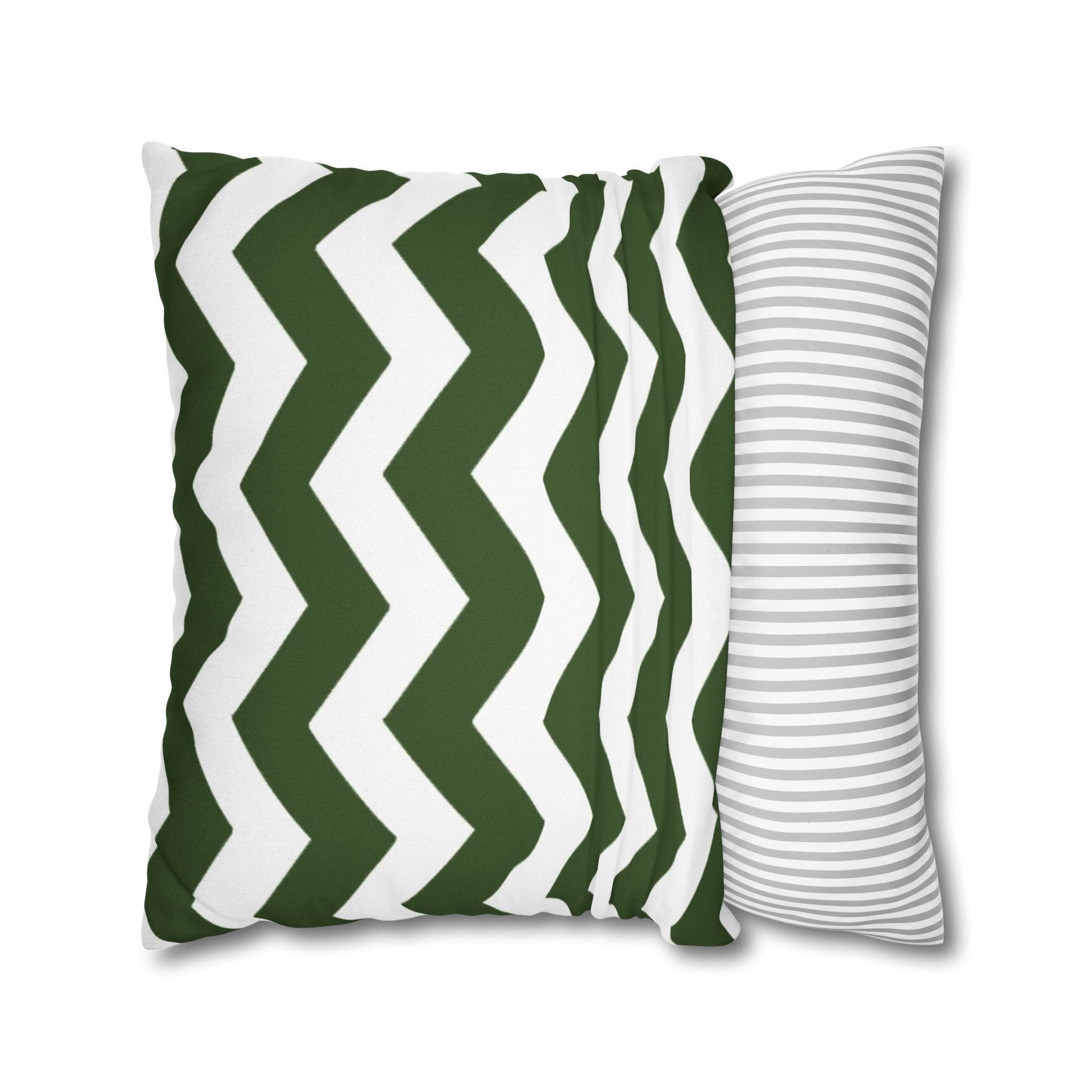 Green and White Chevron Throw Pillow, Artsulli - Art is Long, Life is Short, Home Decor, , , , , , , 