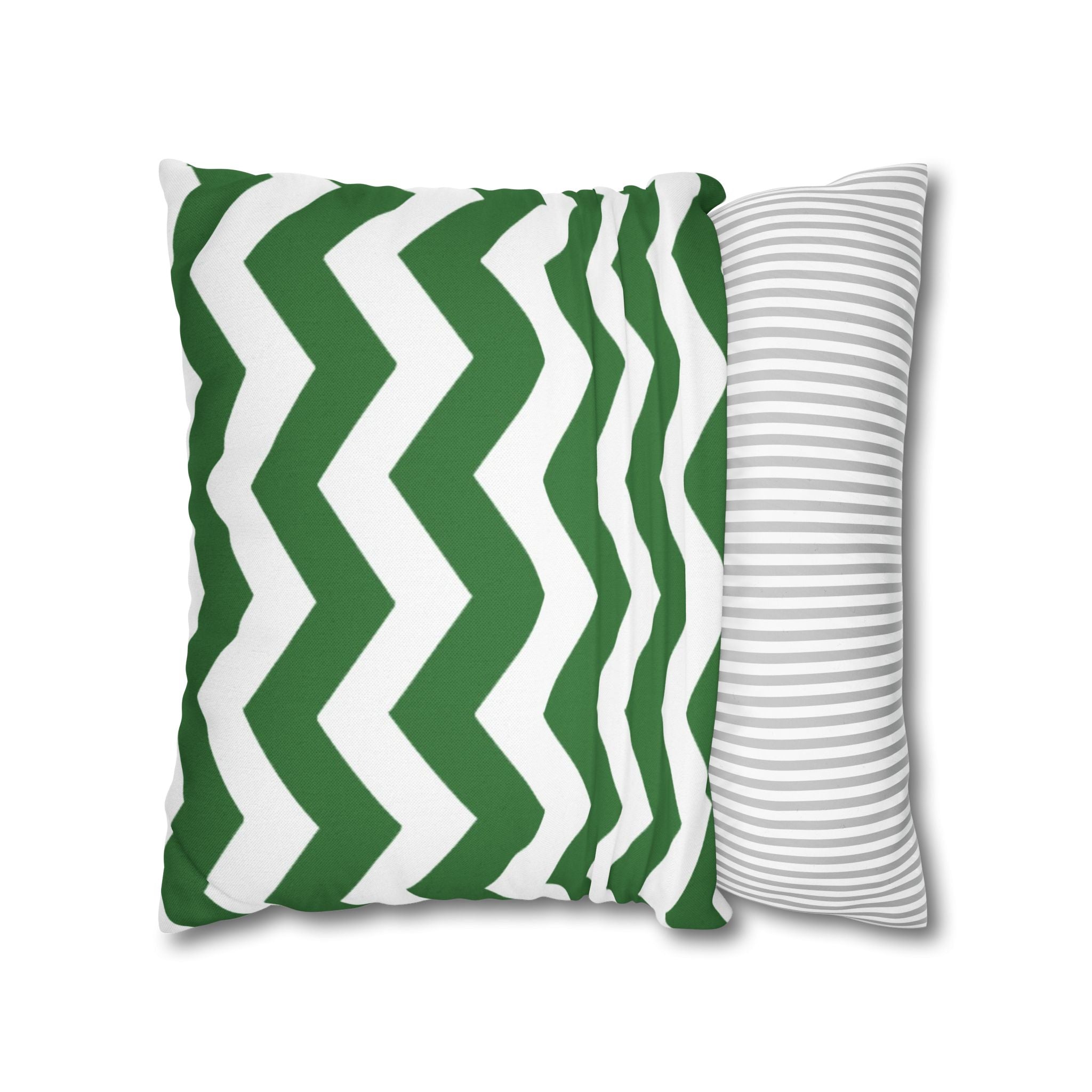Green and White Chevron Throw Pillow, Artsulli - Art is Long, Life is Short, Home Decor, , , , , , , 
