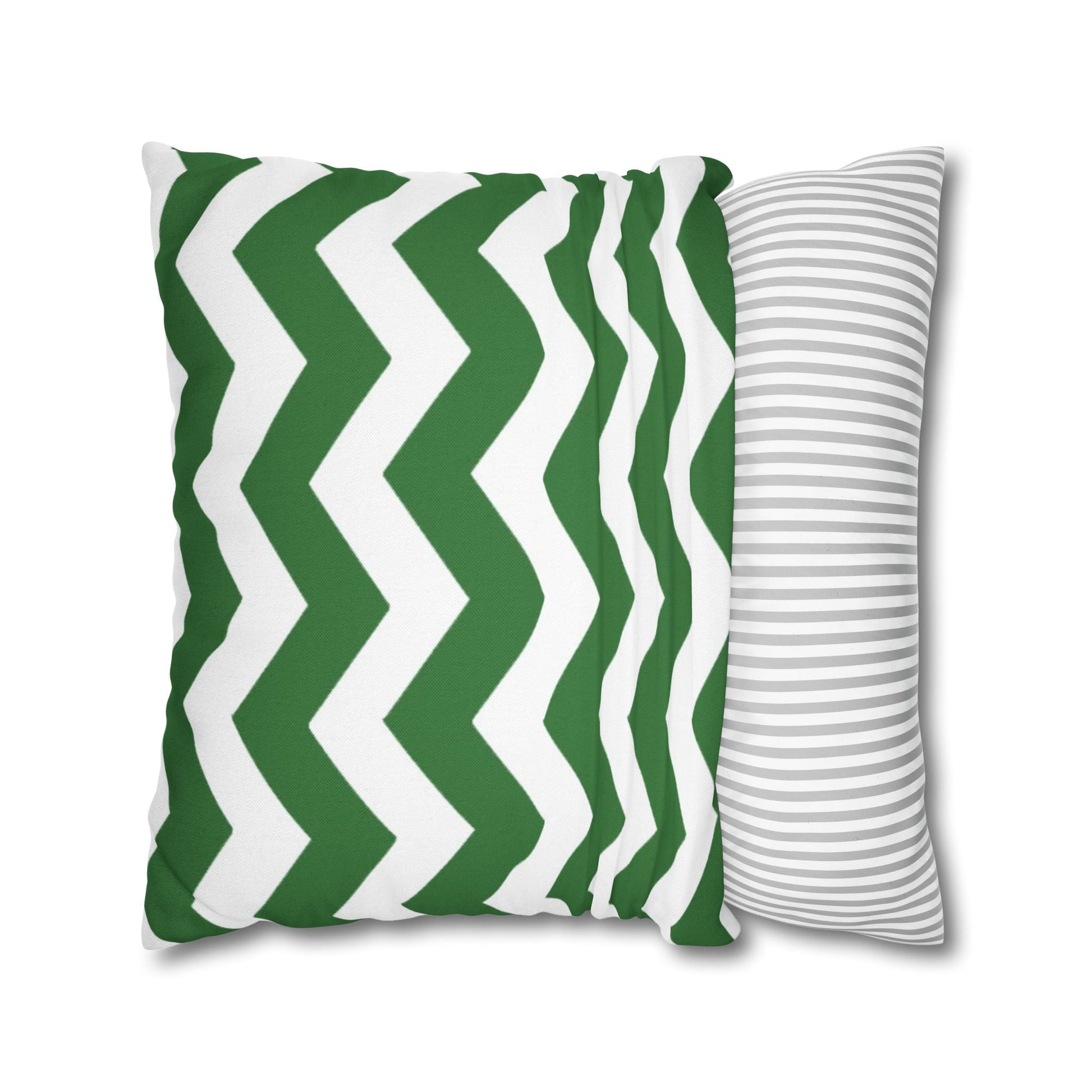 Green and White Chevron Throw Pillow, Artsulli - Art is Long, Life is Short, Home Decor, , , , , , , 