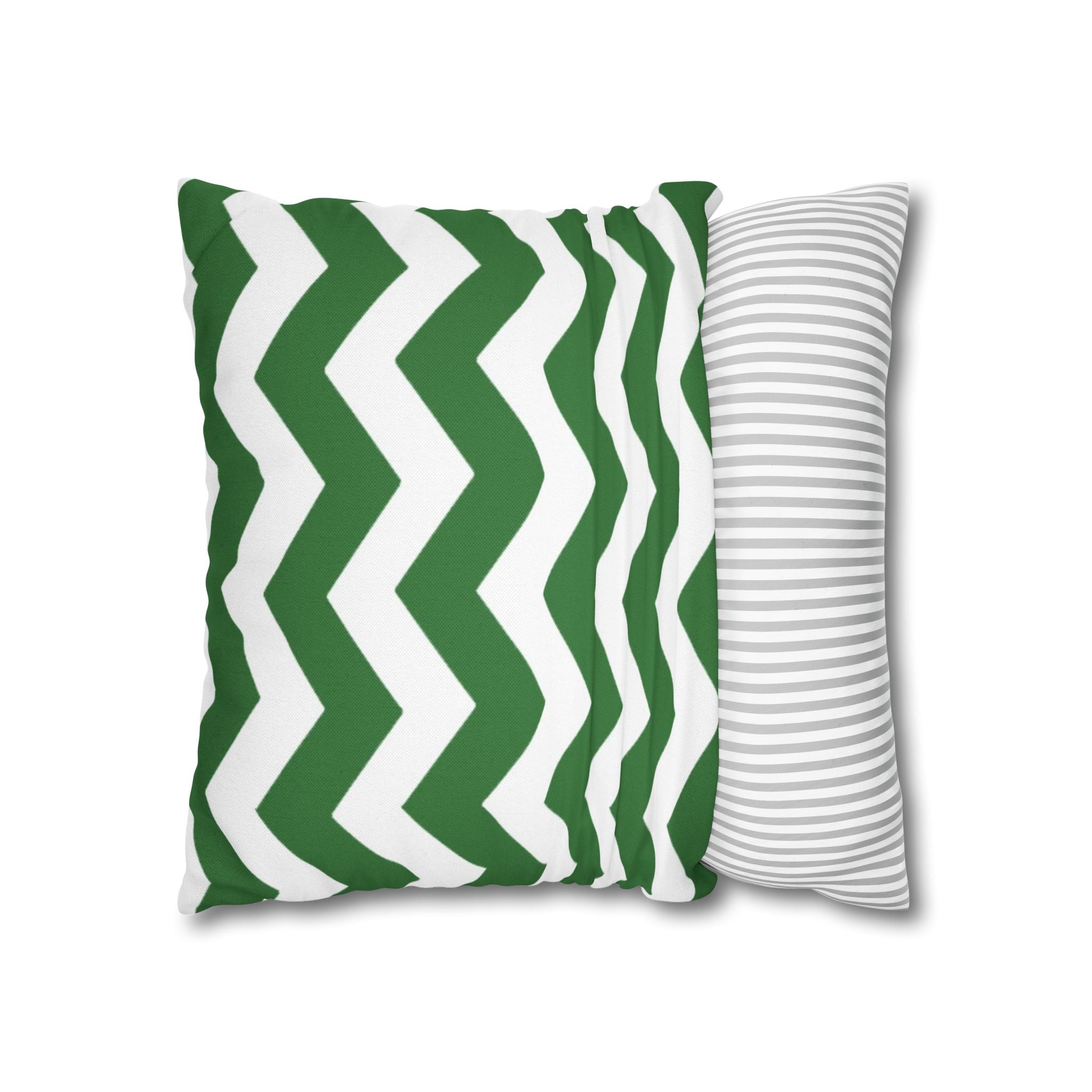 Green and White Chevron Throw Pillow, Artsulli - Art is Long, Life is Short, Home Decor, , , , , , , 
