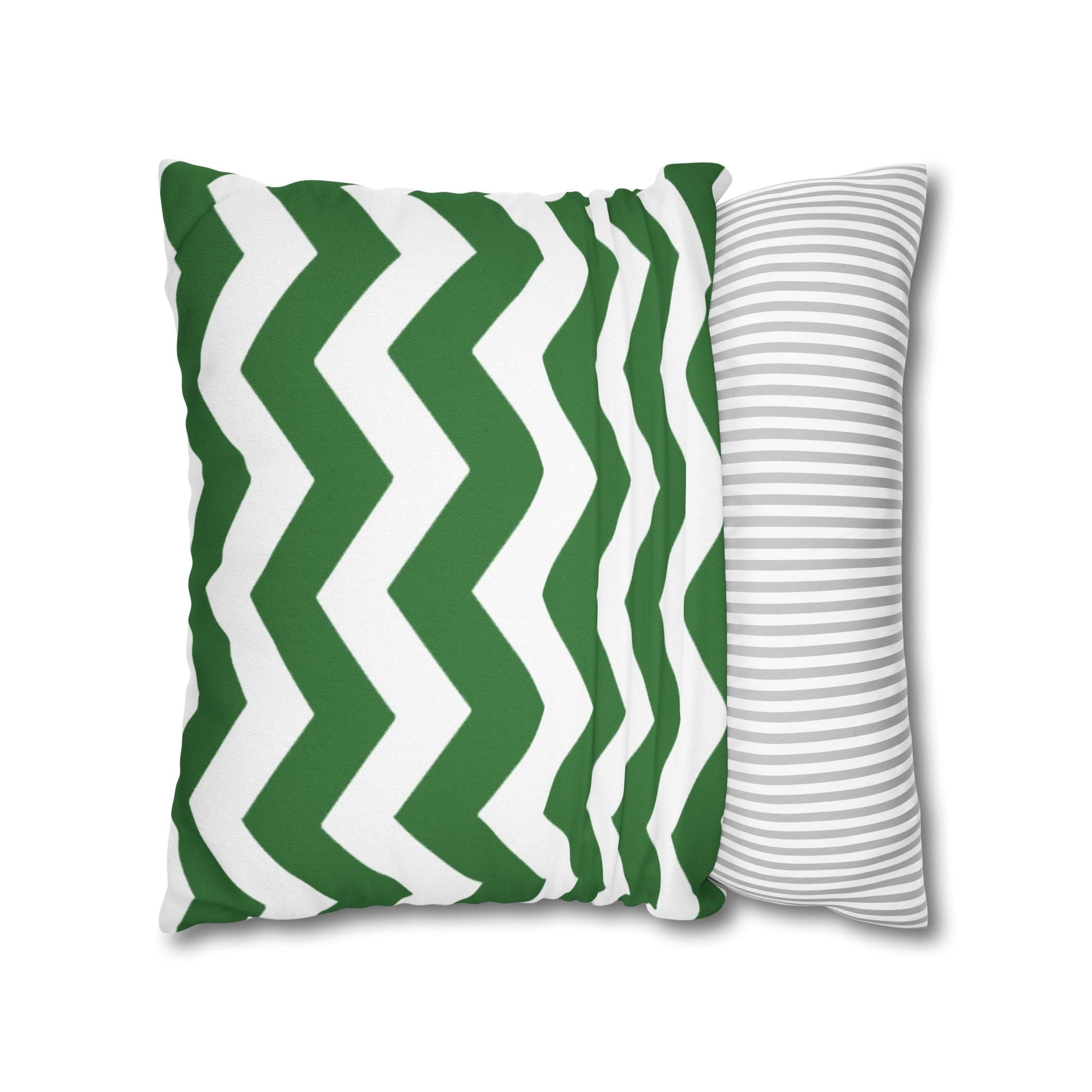 Green and White Chevron Throw Pillow, Artsulli - Art is Long, Life is Short, Home Decor, , , , , , , 