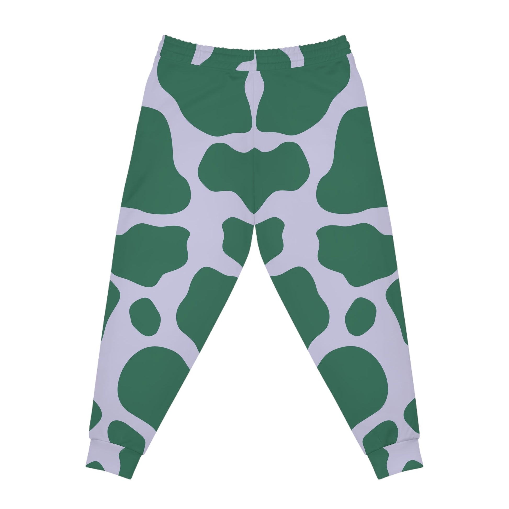 Green and White Cow Print Joggers, Artsulli - Art is Long, Life is Short, All Over Prints, , , , , , , 