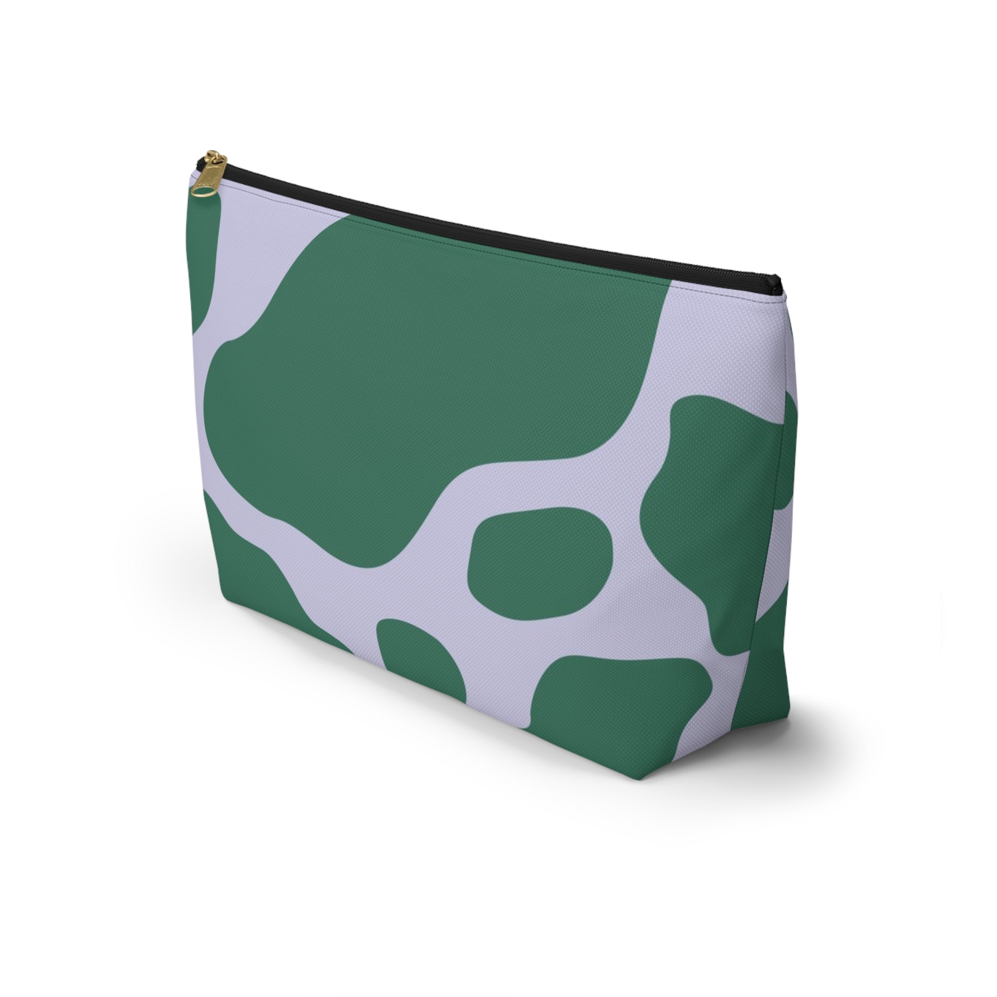 Green and White Cow Print Pouch, Artsulli - Art is Long, Life is Short, Bags, , , , , , , 