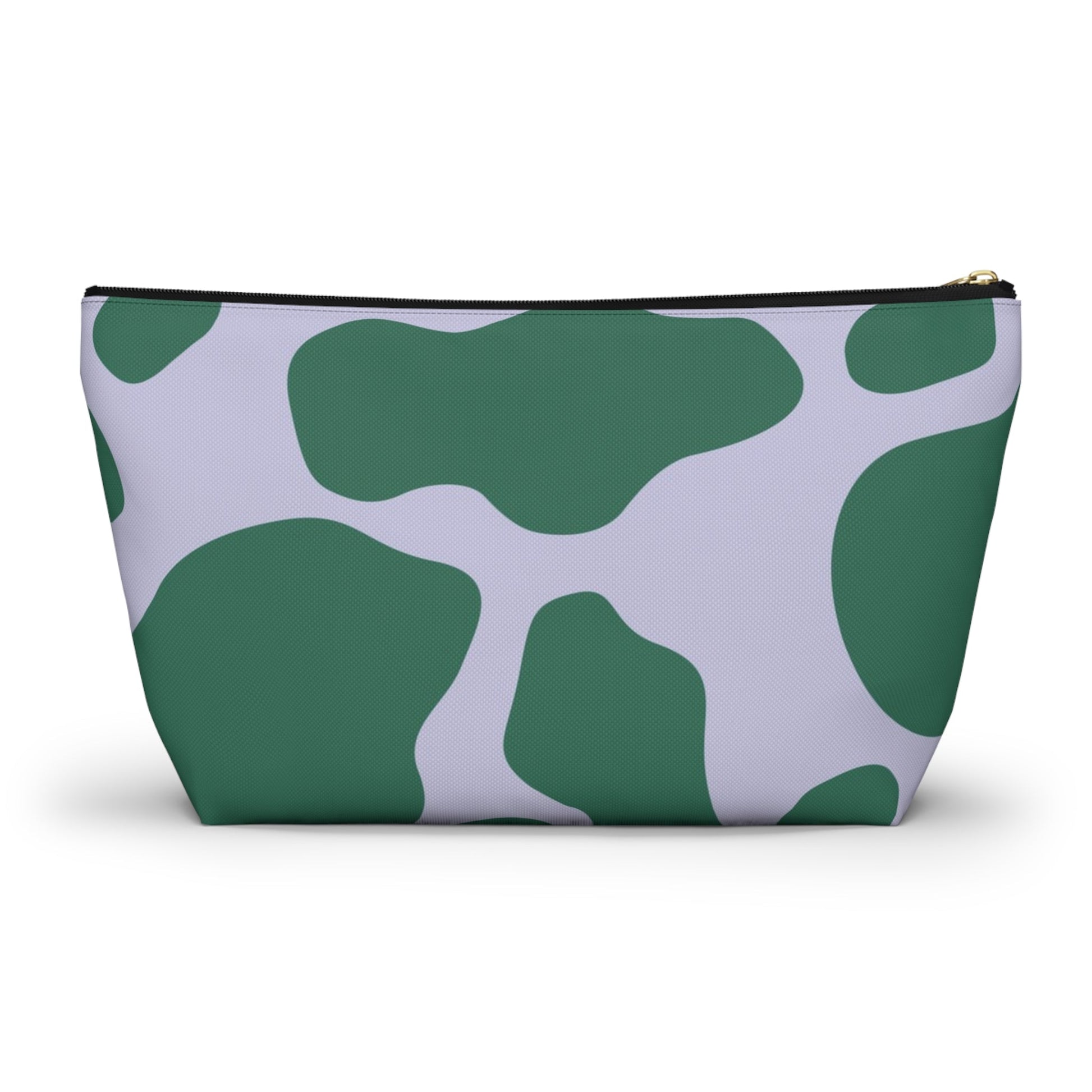 Green and White Cow Print Pouch, Artsulli - Art is Long, Life is Short, Bags, , , , , , , 
