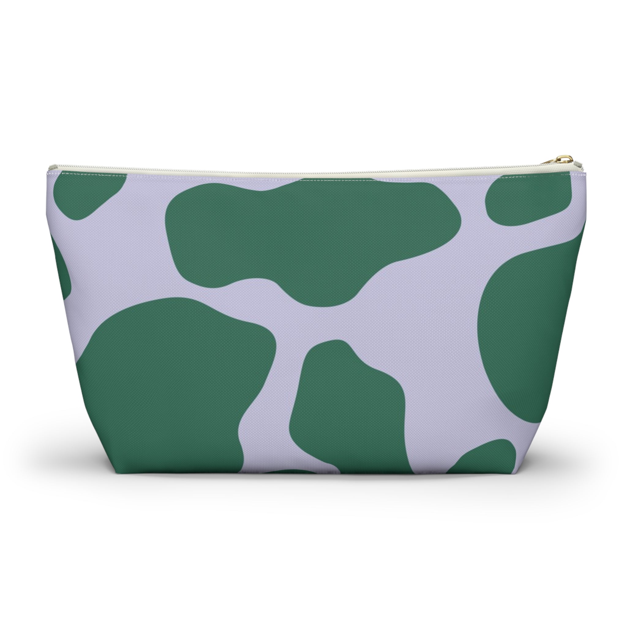 Green and White Cow Print Pouch, Artsulli - Art is Long, Life is Short, Bags, , , , , , , 
