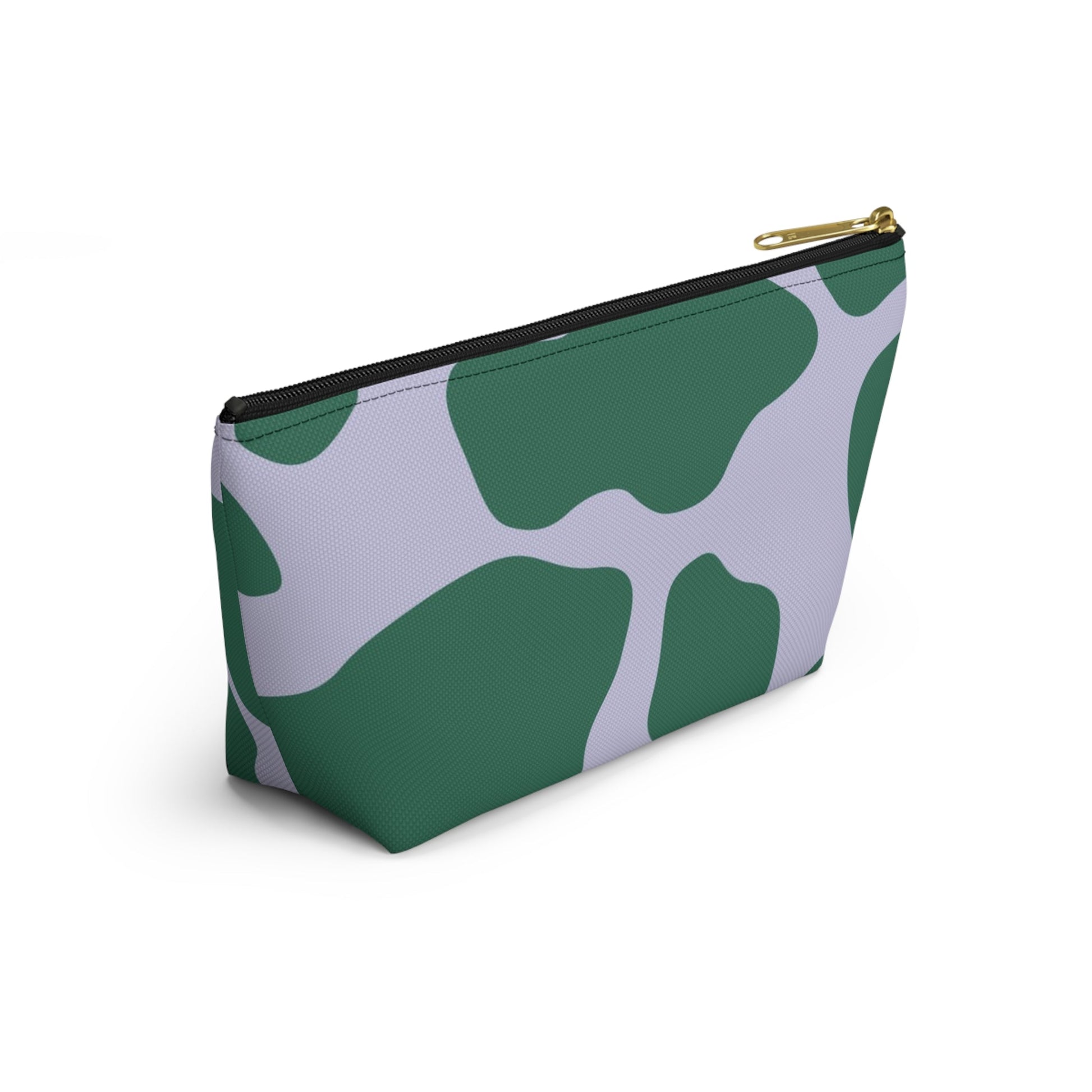 Green and White Cow Print Pouch, Artsulli - Art is Long, Life is Short, Bags, , , , , , , 