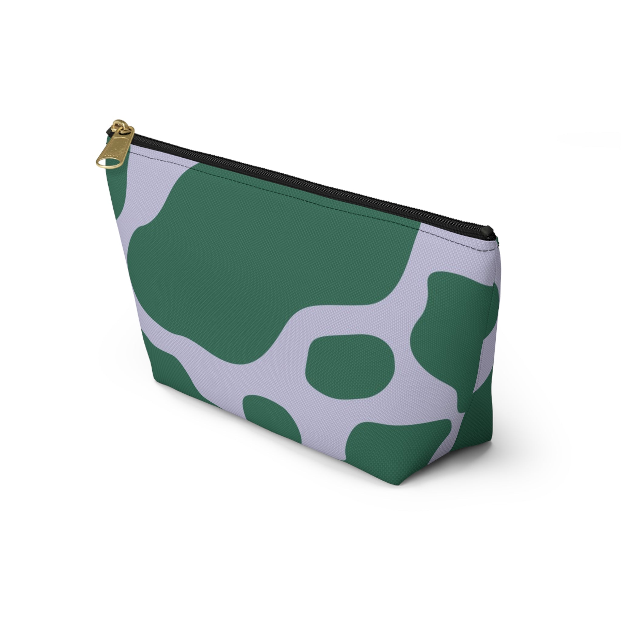 Green and White Cow Print Pouch, Artsulli - Art is Long, Life is Short, Bags, , , , , , , 