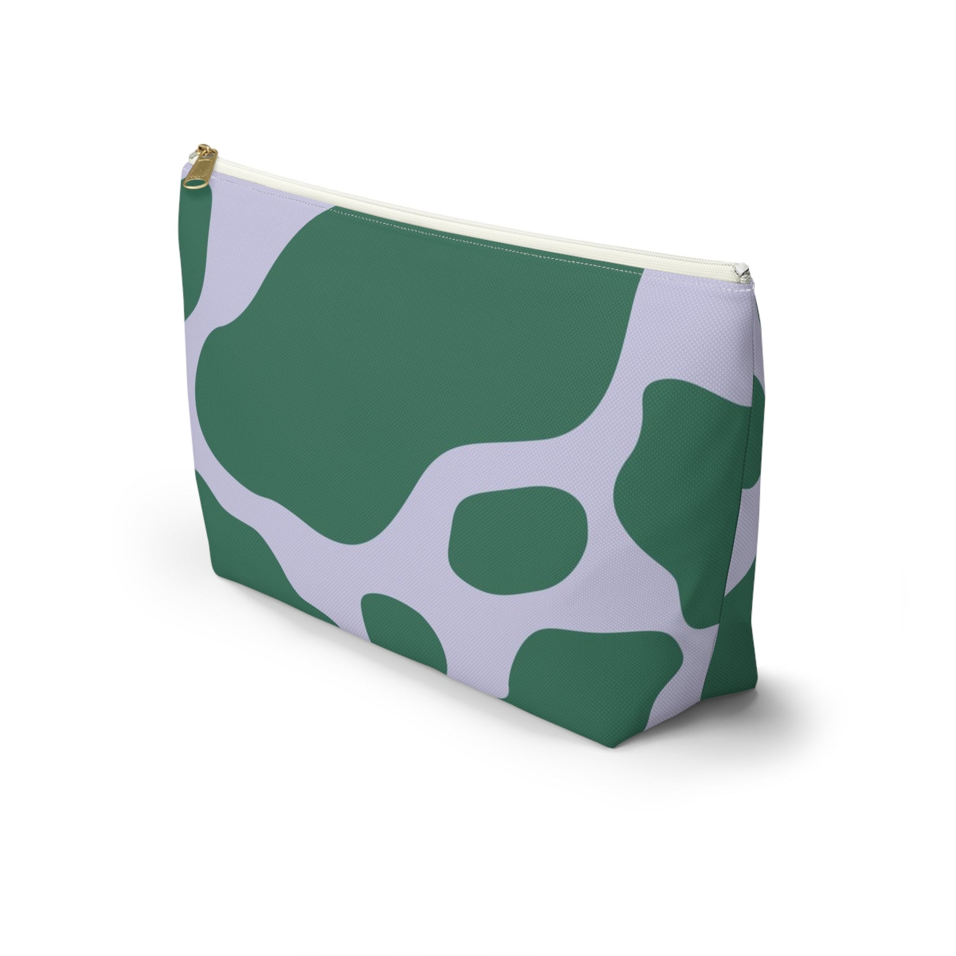 Green and White Cow Print Pouch, Artsulli - Art is Long, Life is Short, Bags, , , , , , , 