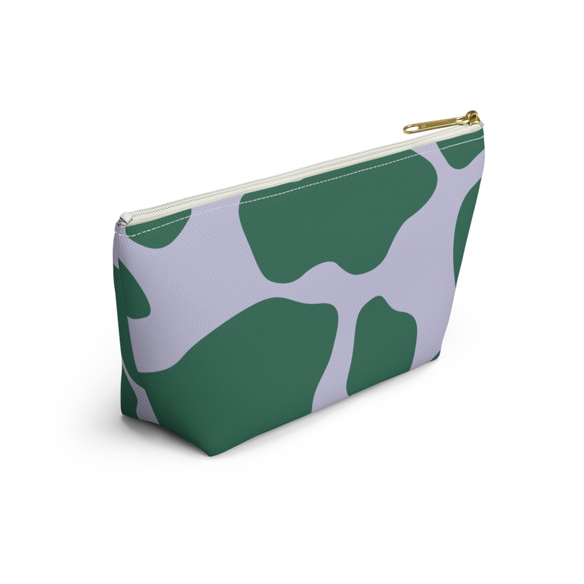 Green and White Cow Print Pouch, Artsulli - Art is Long, Life is Short, Bags, , , , , , , 