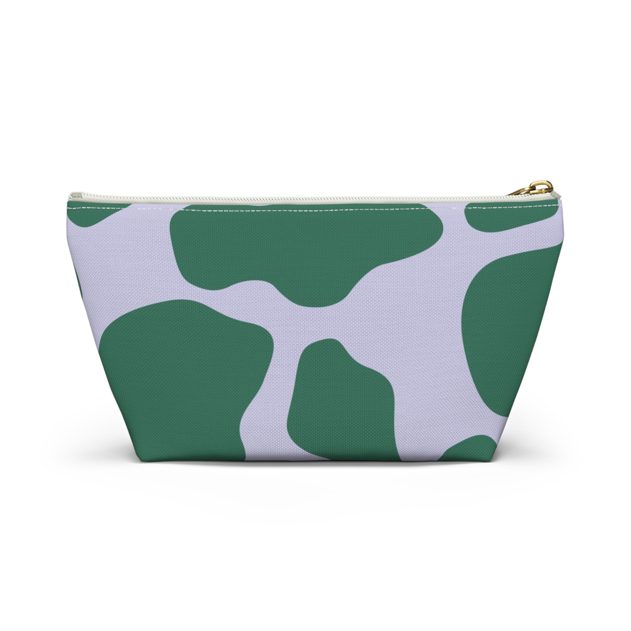 Green and White Cow Print Pouch, Artsulli - Art is Long, Life is Short, Bags, , , , , , , 