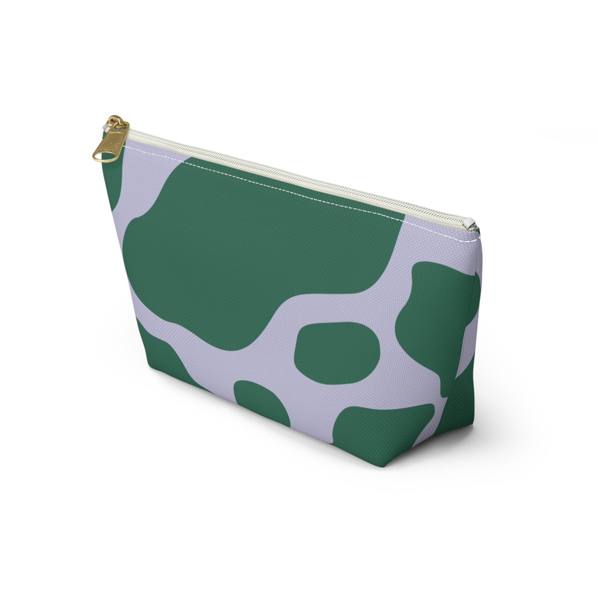 Green and White Cow Print Pouch, Artsulli - Art is Long, Life is Short, Bags, , , , , , , 