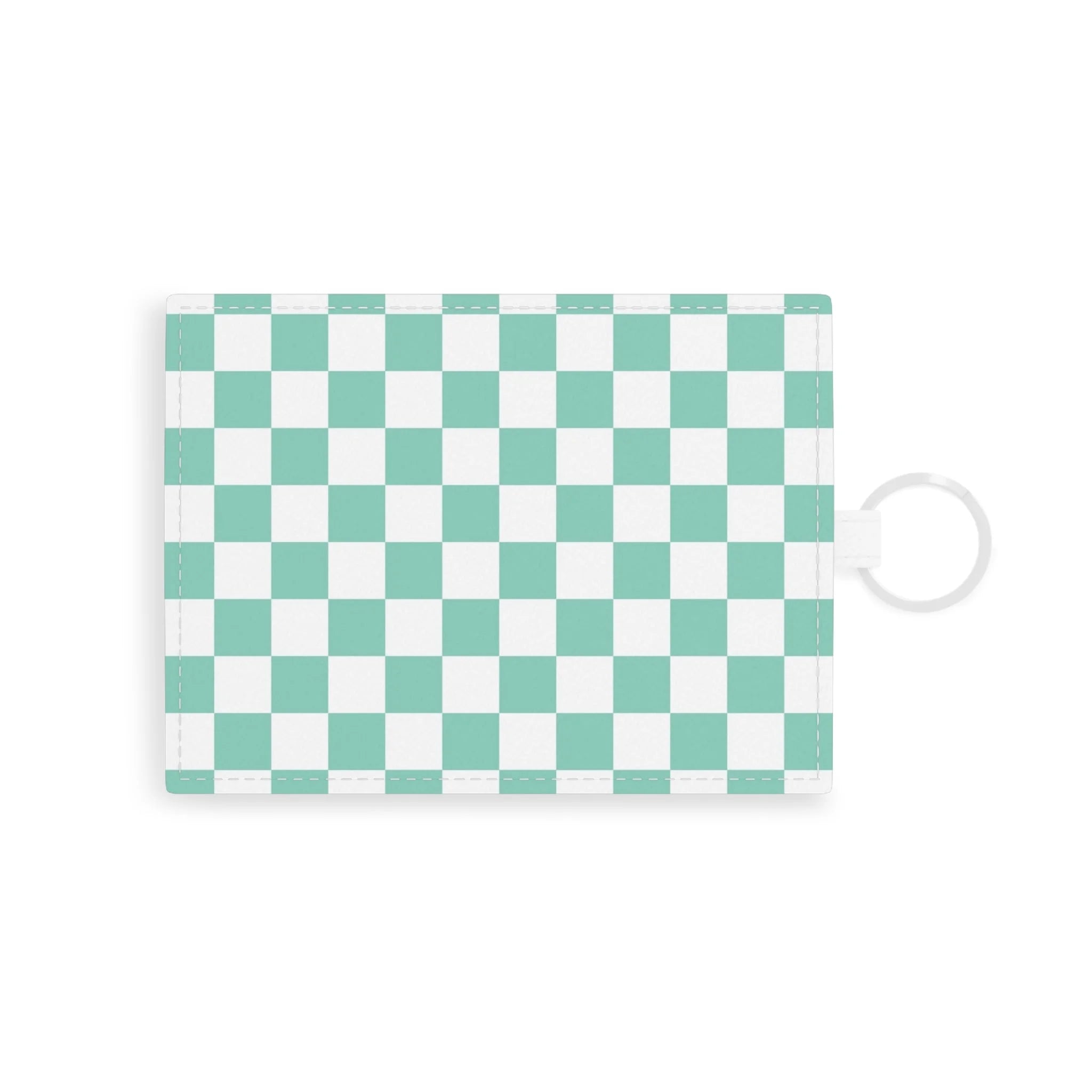 Green Checkered Personalized Card Holder, Artsulli - Art is Long, Life is Short, Accessories, Size, One size, Color, White, , , 32618394949451922609
