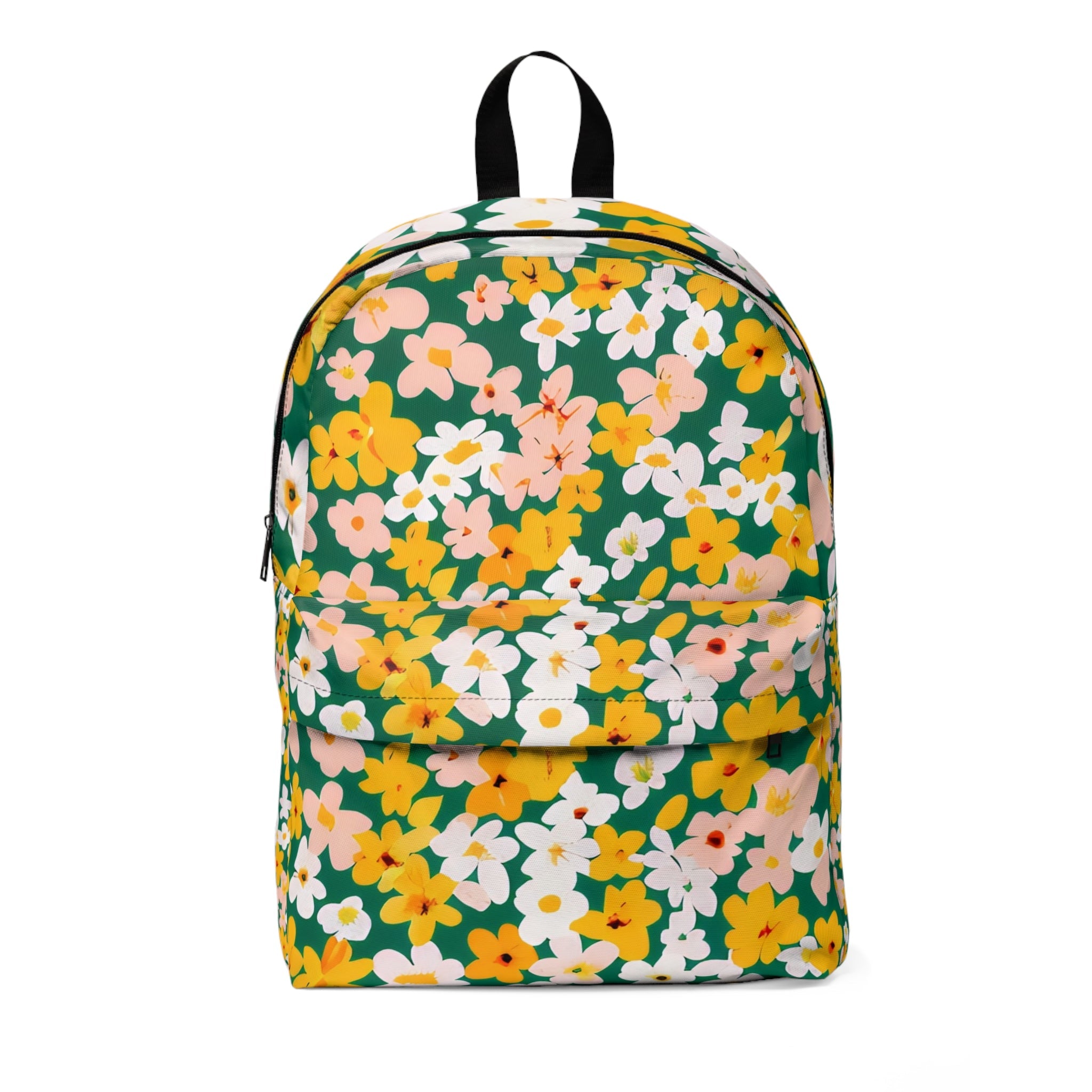 Printify Green Floral Backpack 2025