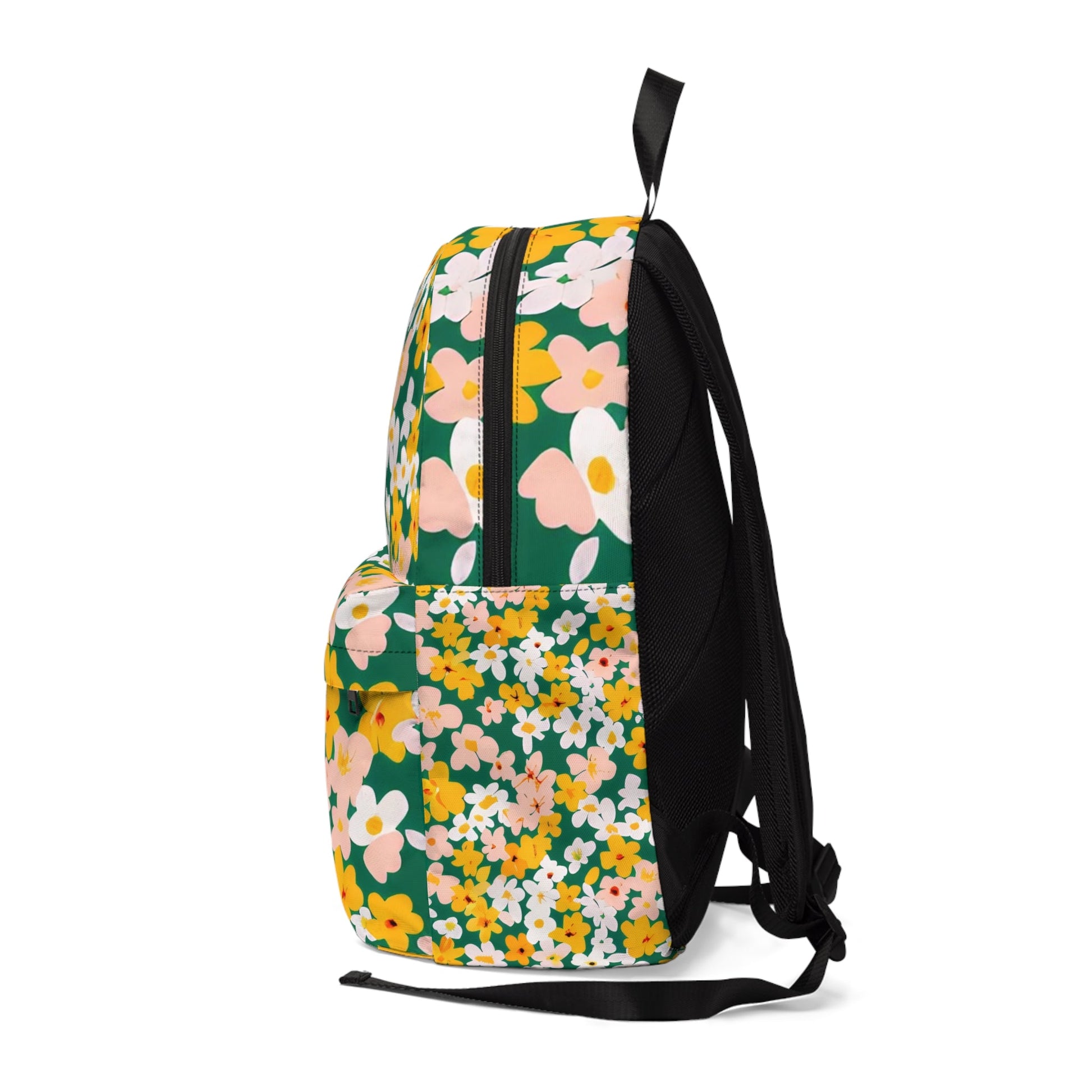 Green Floral Backpack, Artsulli - Art is Long, Life is Short, Bags, , , , , , , 