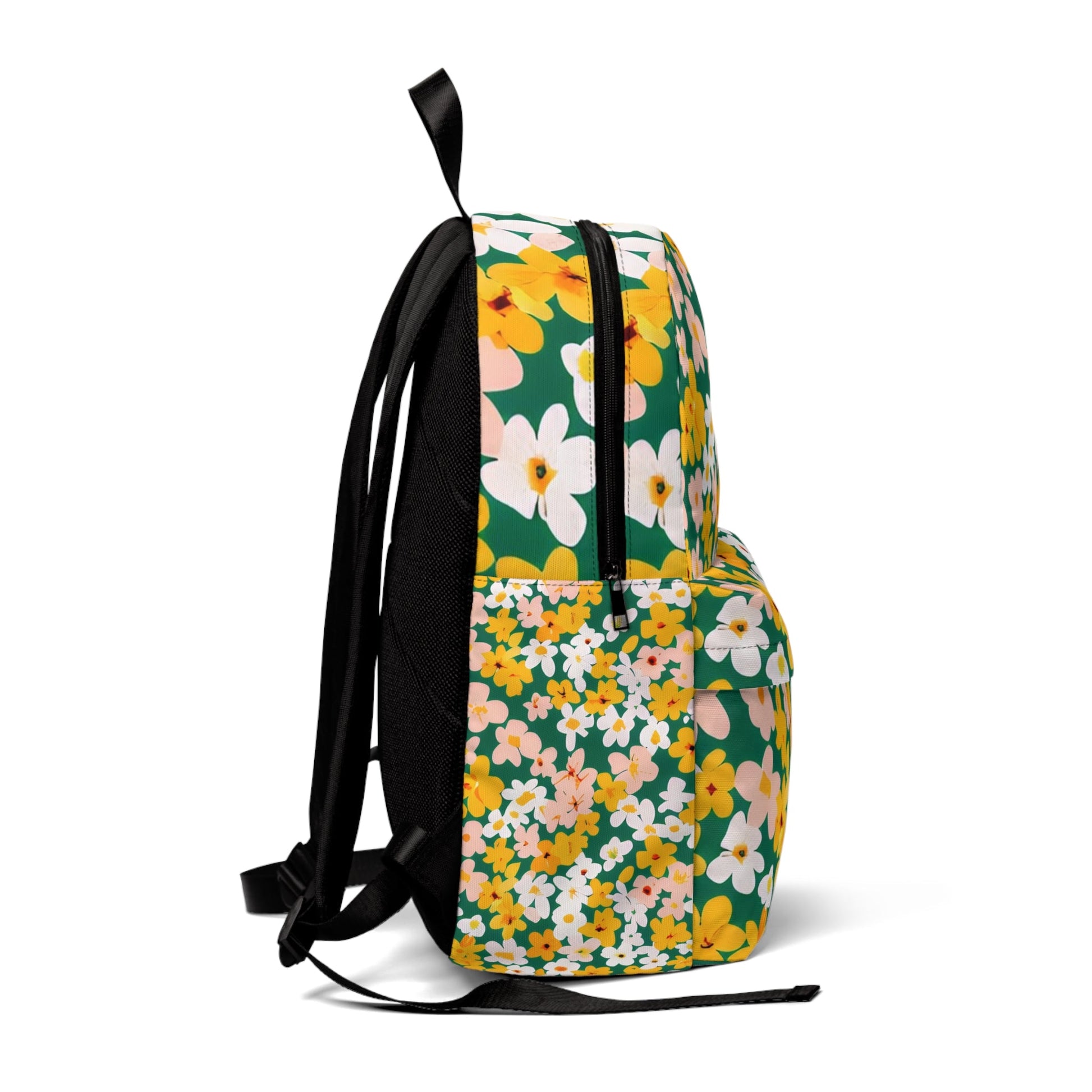 Green Floral Backpack, Artsulli - Art is Long, Life is Short, Bags, , , , , , , 