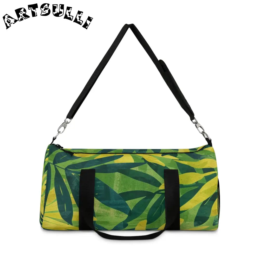 JAKKOUTTHEBXX Green Leaf Jungle Duffel Bag 2025