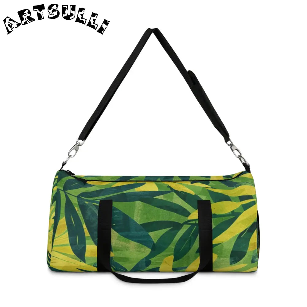 JAKKOUTTHEBXX Green Leaf Jungle Duffel Bag 2025
