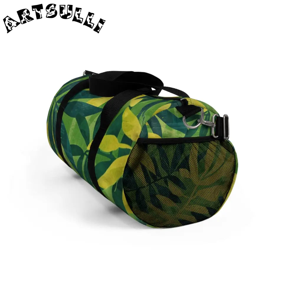 JAKKOUTTHEBXX Green Leaf Jungle Duffel Bag 2025