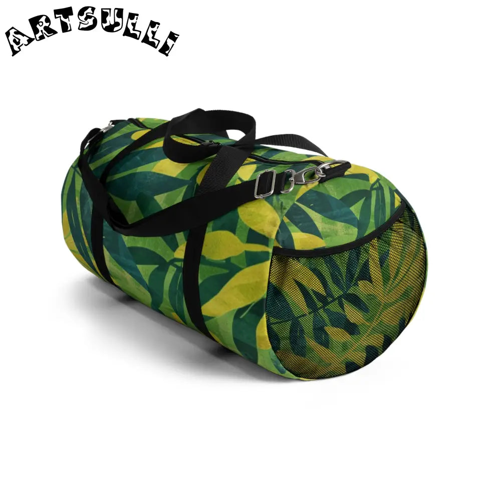 JAKKOUTTHEBXX Green Leaf Jungle Duffel Bag 2025