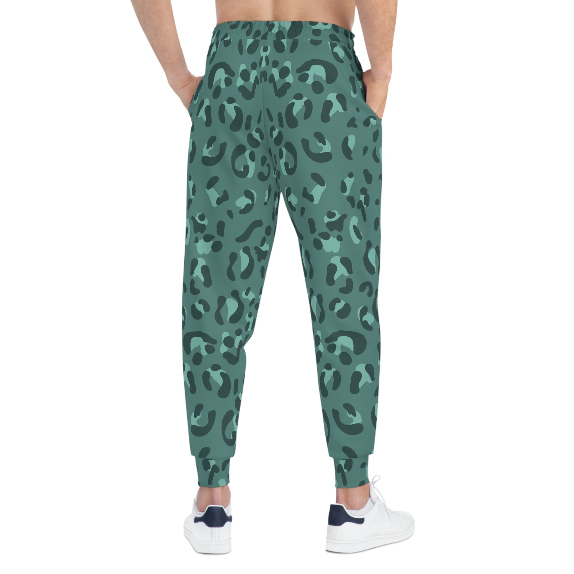 Green Leopard Print Joggers, Artsulli - Art is Long, Life is Short, All Over Prints, , , , , , , 