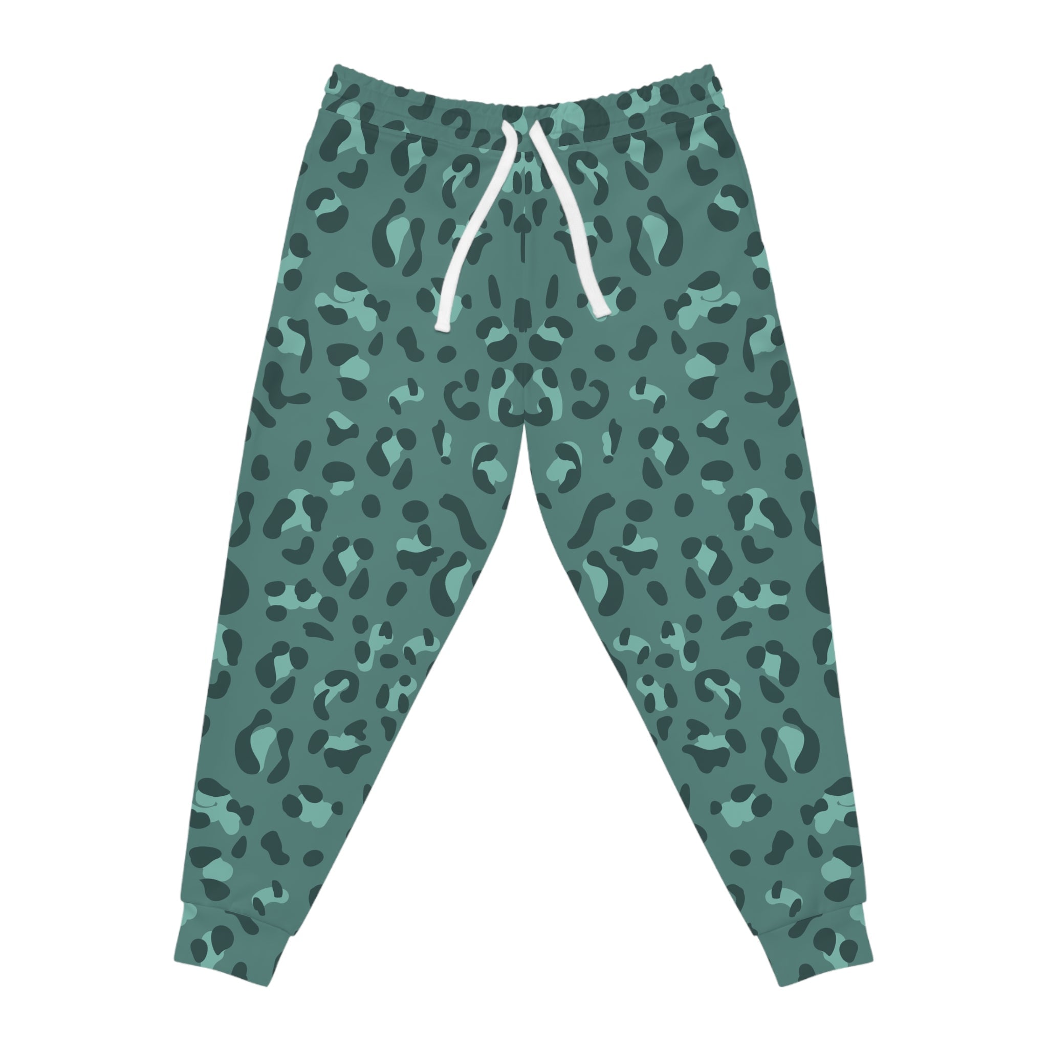 Green Leopard Print Joggers, Artsulli - Art is Long, Life is Short, All Over Prints, Size, S, Color, Seam thread color automatically matched to design, , , 11371401979557670881