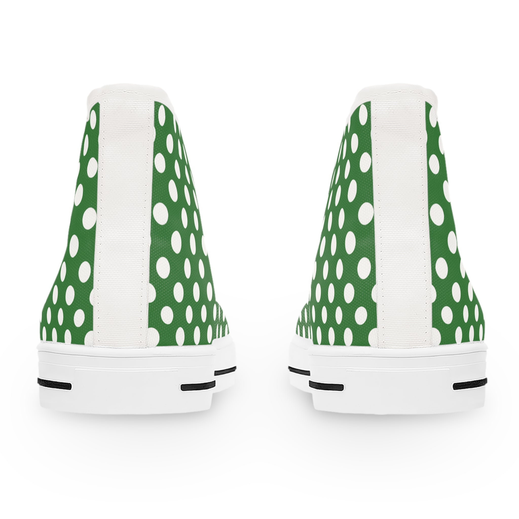 Green Polka Dot High Top Sneakers, Artsulli - Art is Long, Life is Short, Shoes, , , , , , , 
